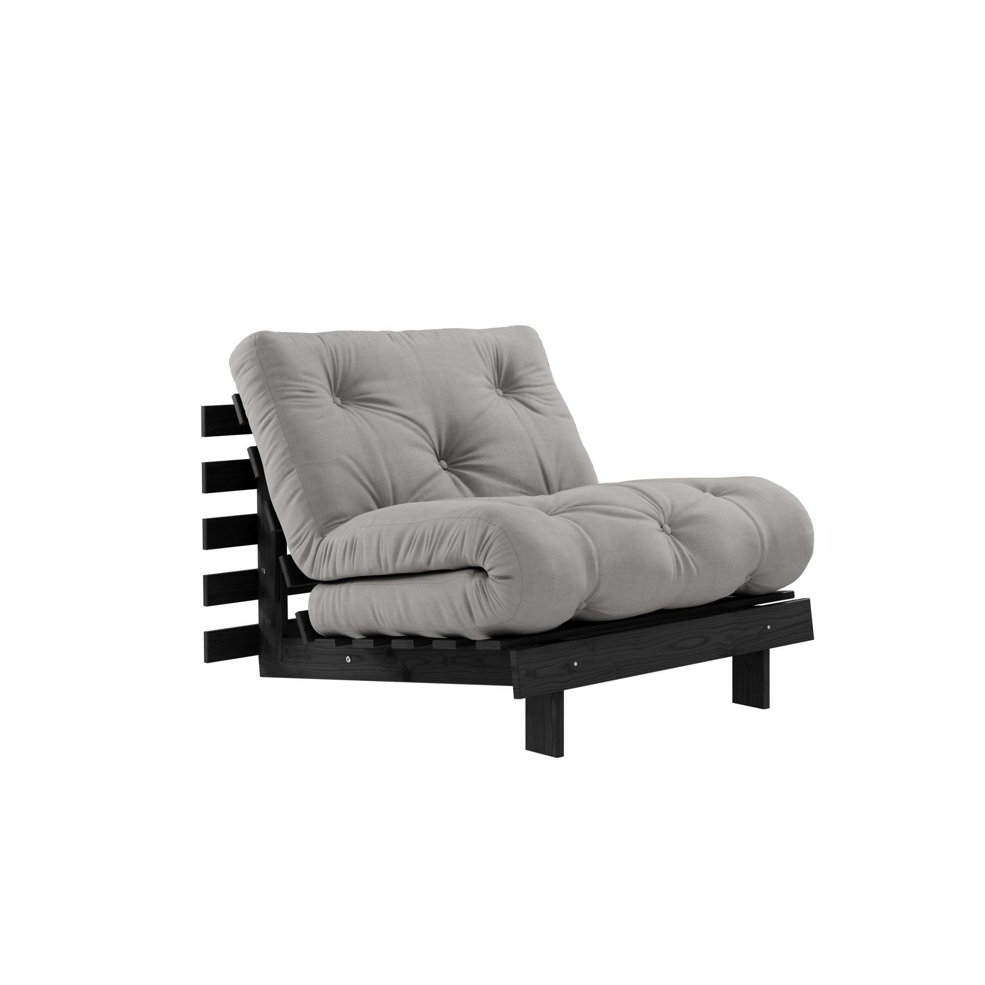 Karup Design Daybett "Roots Sofa Bed, Schlafsofa, Bettfunktion, FSC-Massivholz, B: 90 cm" Erhältlich in Breite 90 cm, 140 cm oder 160 cm, Inkl. Futonmatratze. Made in Europe, minimalistisches Design