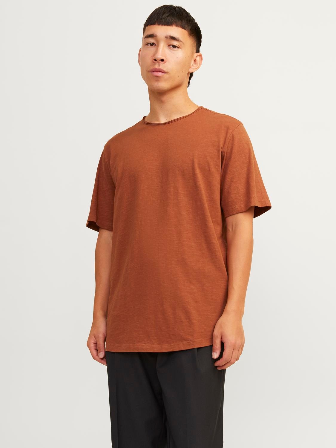 Jack & Jones Rundhalsshirt "JJEBASHER TEE O-NECK SS NOOS", mit Rundhalsauss günstig online kaufen