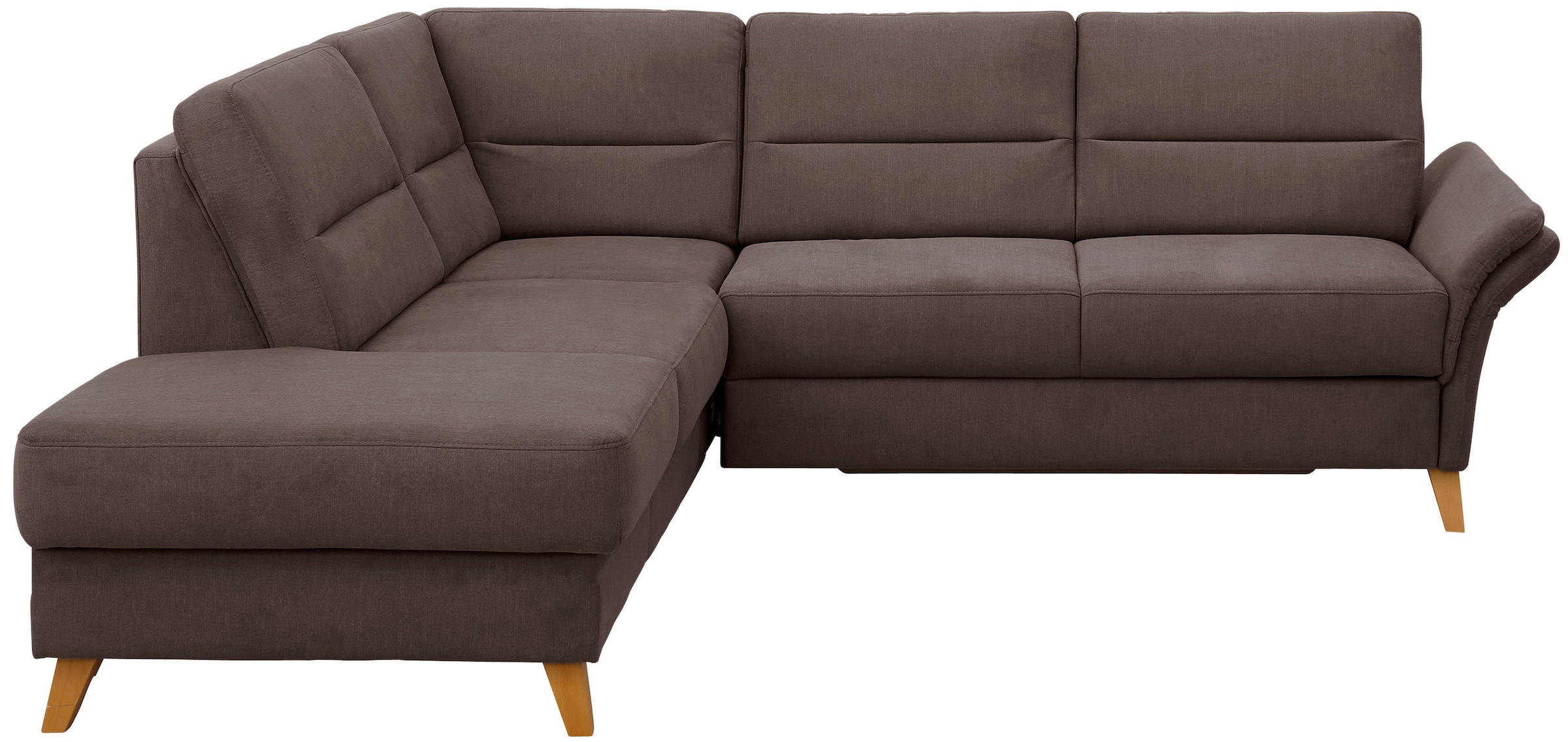 OTTO home Ecksofa "Westerland L-Form" Federkern-Polsterung, wahlweise mit Schlaffunktion, Bettkasten