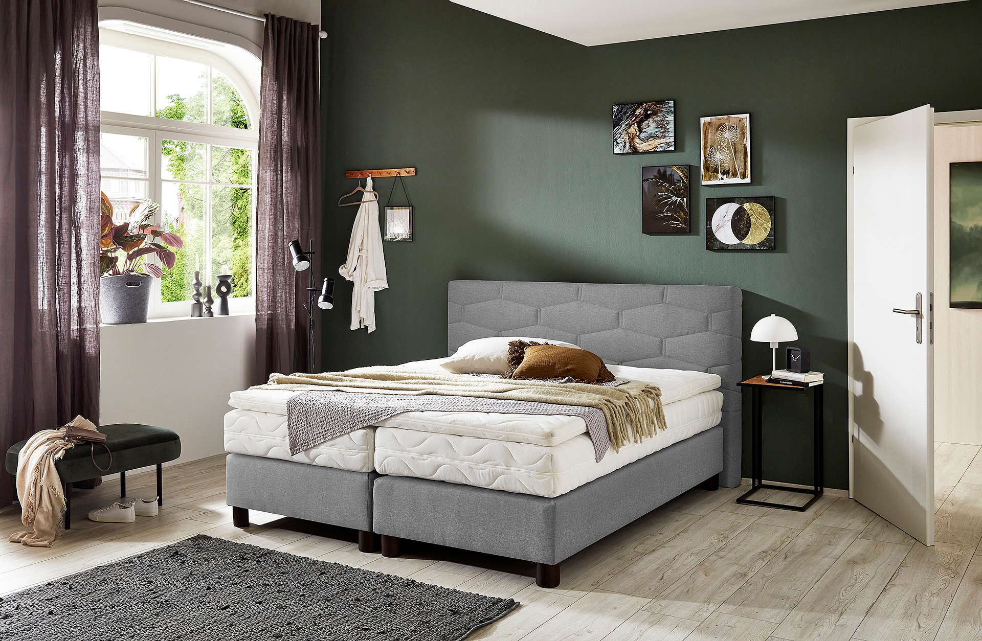 Westfalia Schlafkomfort Boxspringbett, wahlweise mit Topper