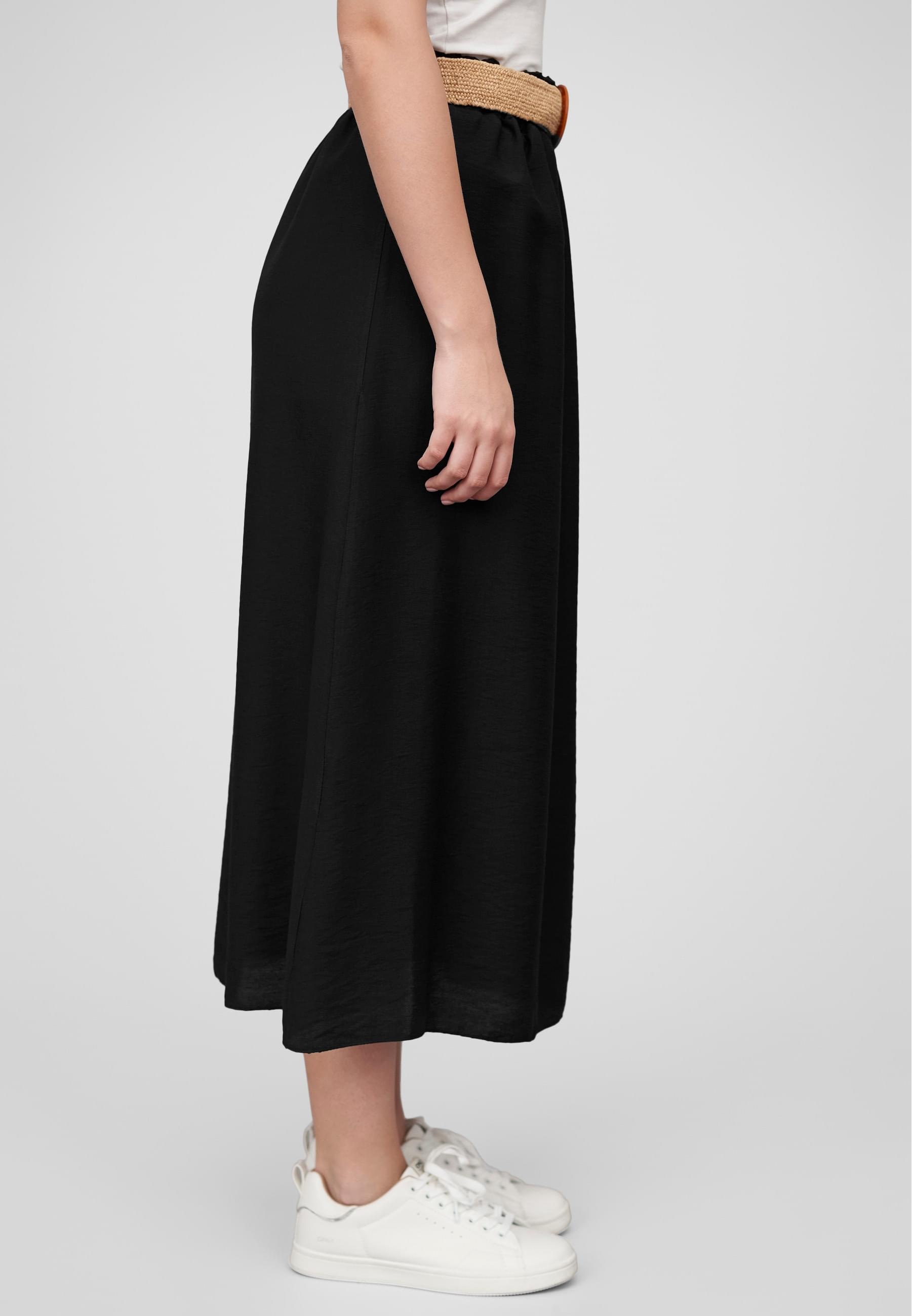 CLOUD 5IVE Shirtkleid »CLOUD 5IVE Cloud5ive Damen Longform Viskose Rock mit Gürtel« 1 Stk. tlg.