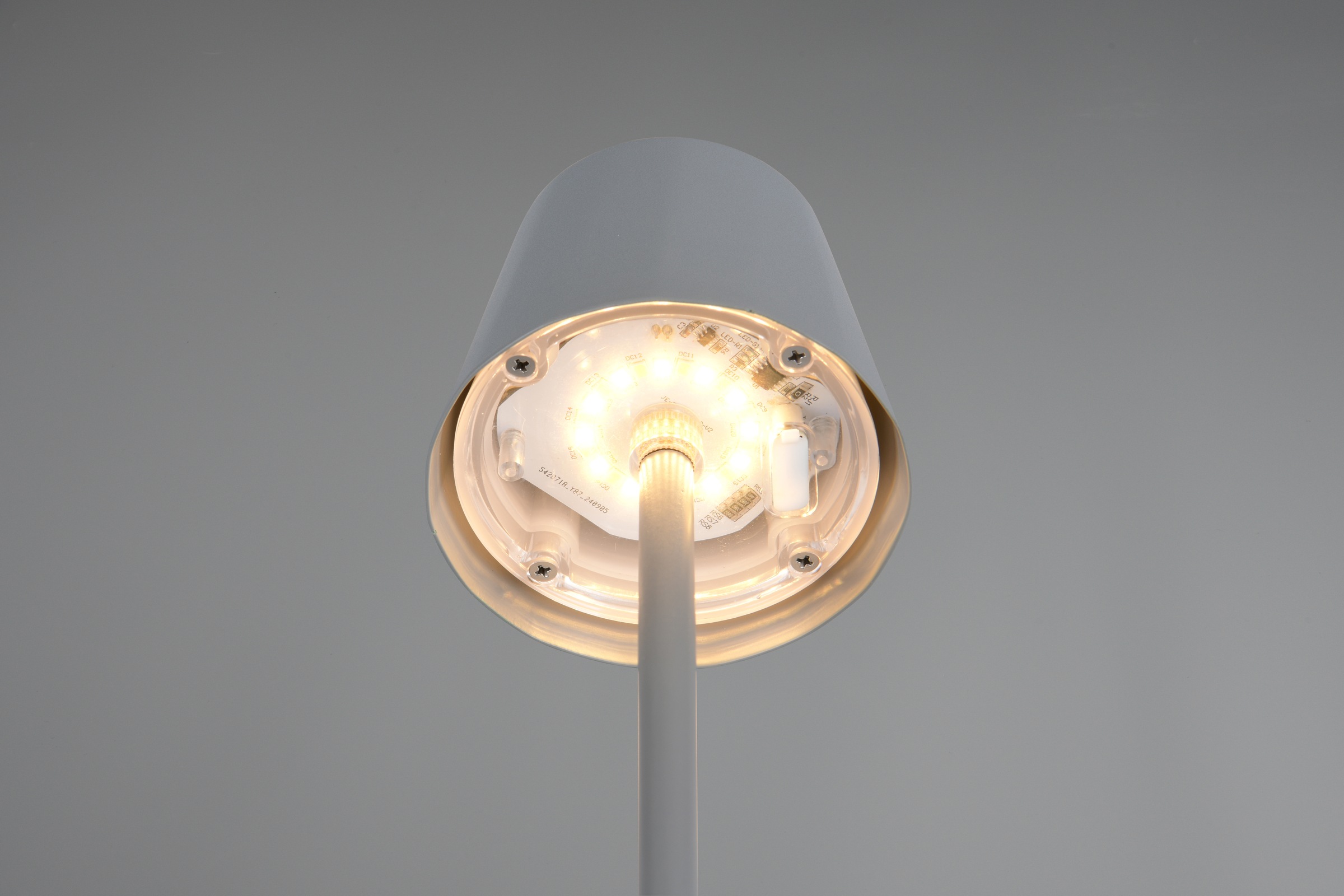 REALITY Leuchten LED Tischleuchte »DIAZ, Outdoor Akku Tischlampe Höhe 21 cm Ø 8,5 cm, IP44, Touchdimmer«, 1 flammig, Leuchtmittel LED-Board | LED fest integriert, CCT Lichtfarbe einstellbar 2700-6500K, 160 Lumen, 1,6W, USB Anschluss