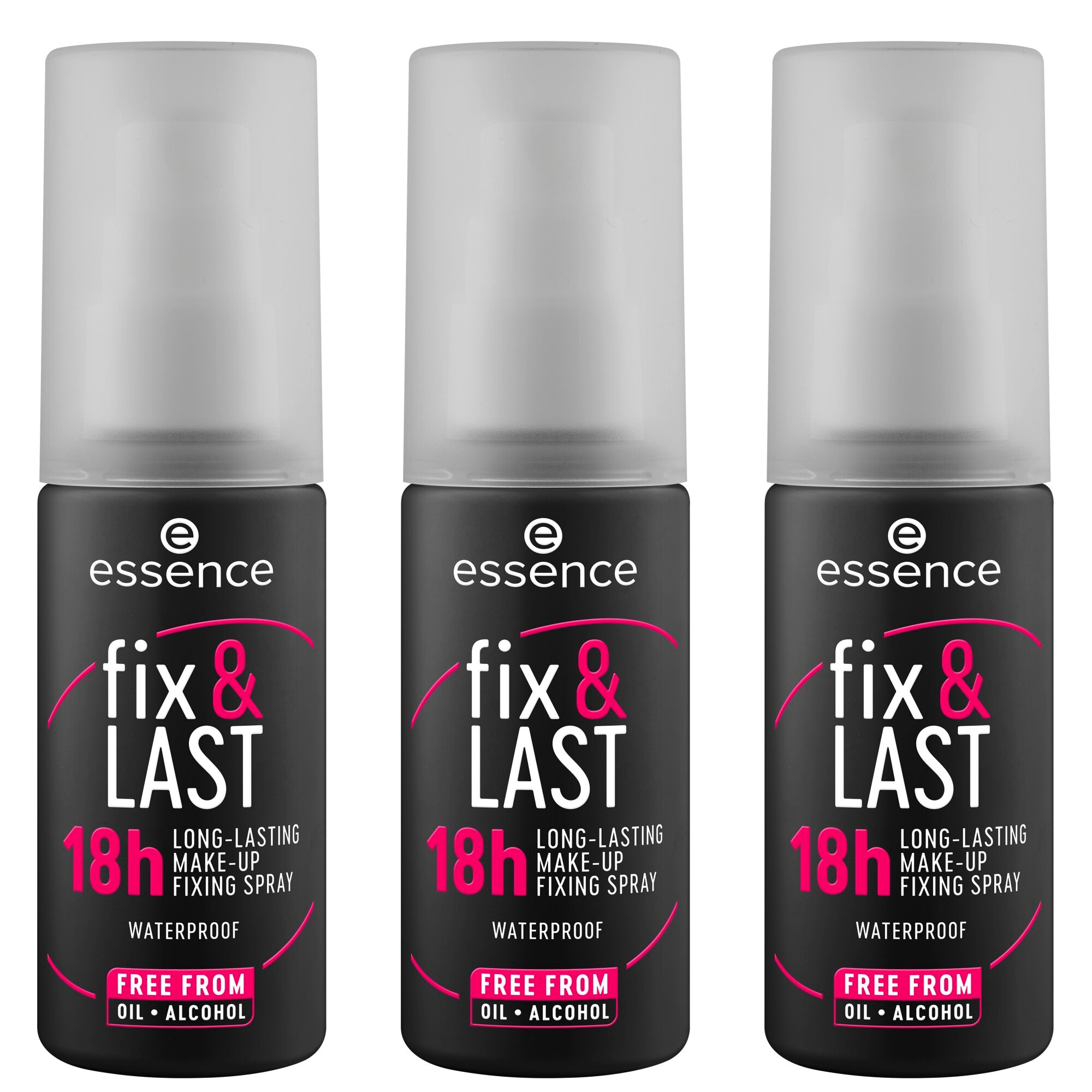 Essence Fixierspray »fix & LAST 18h LONG-LASTING MAKE-UP FIXING SPRAY«, (Set, 3 tlg.)