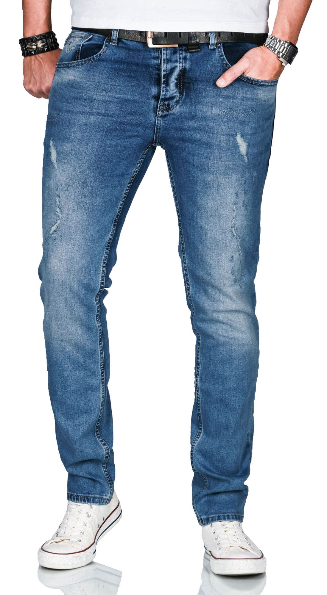 Alessandro Salvarini Slim-fit-Jeans »ASCatania«, mit used look Effekt und mit 2% Elasthan