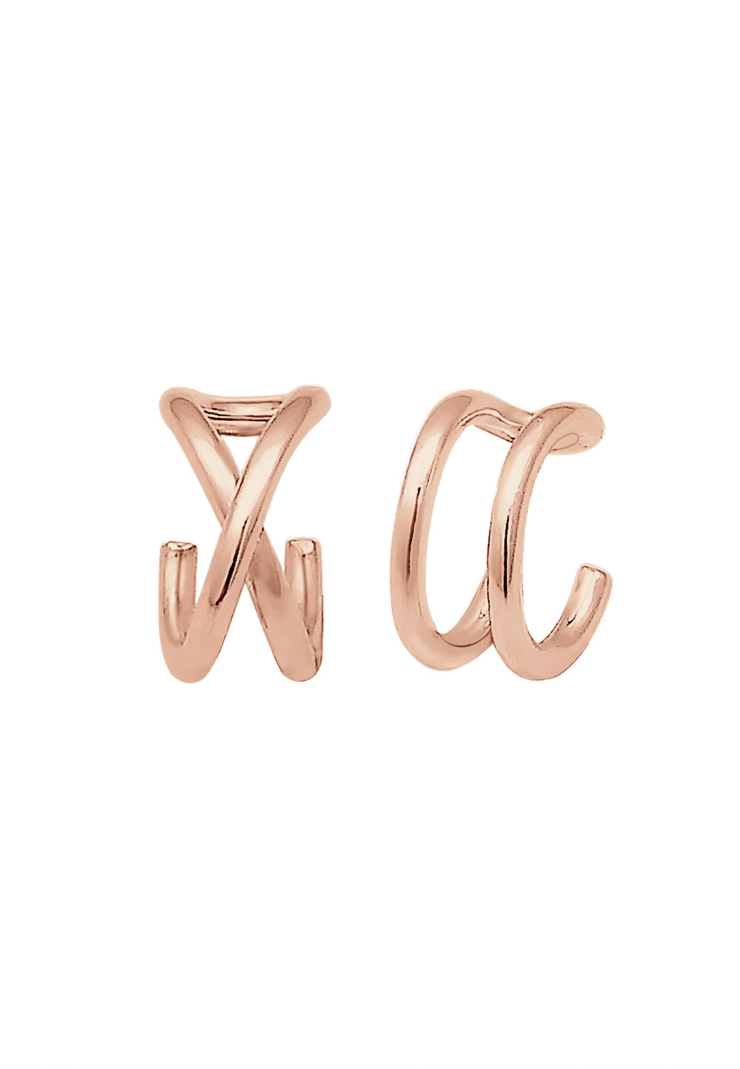 Elli Paar Ohrklemmen »Ohrringe Ohrklemme Earcuff Set Geo Basic 925 Silber«