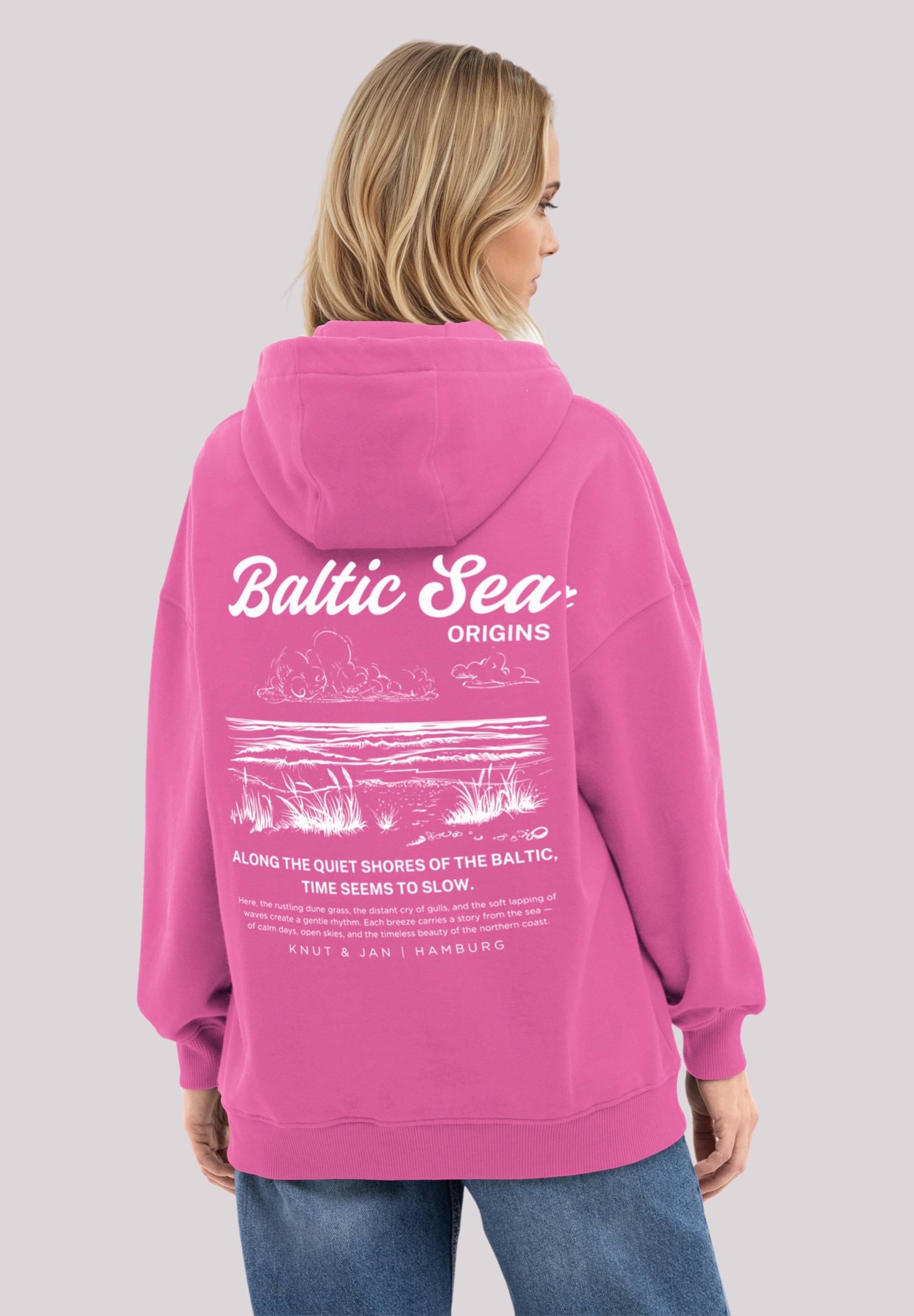 F4NT4STIC Kapuzenpullover »Oversized Shirt Knut & Jan Hamburg« Premium Qualität, Knut & Jan Hamburg