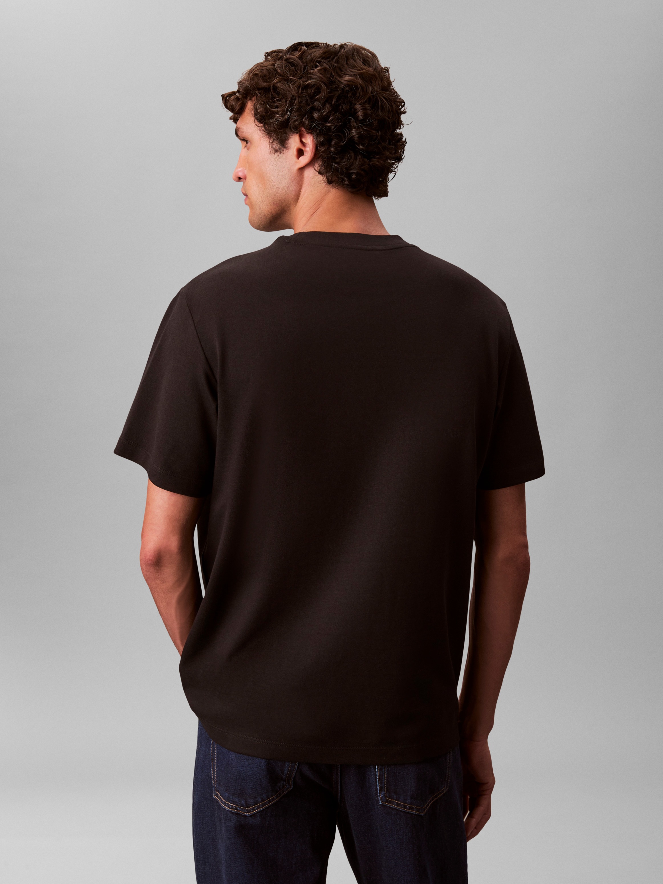 Thumbnail - Calvin Klein T-Shirt "SS STRETCH PIQUE NANO EASY TEE" Mit Rundhalsausschnitt