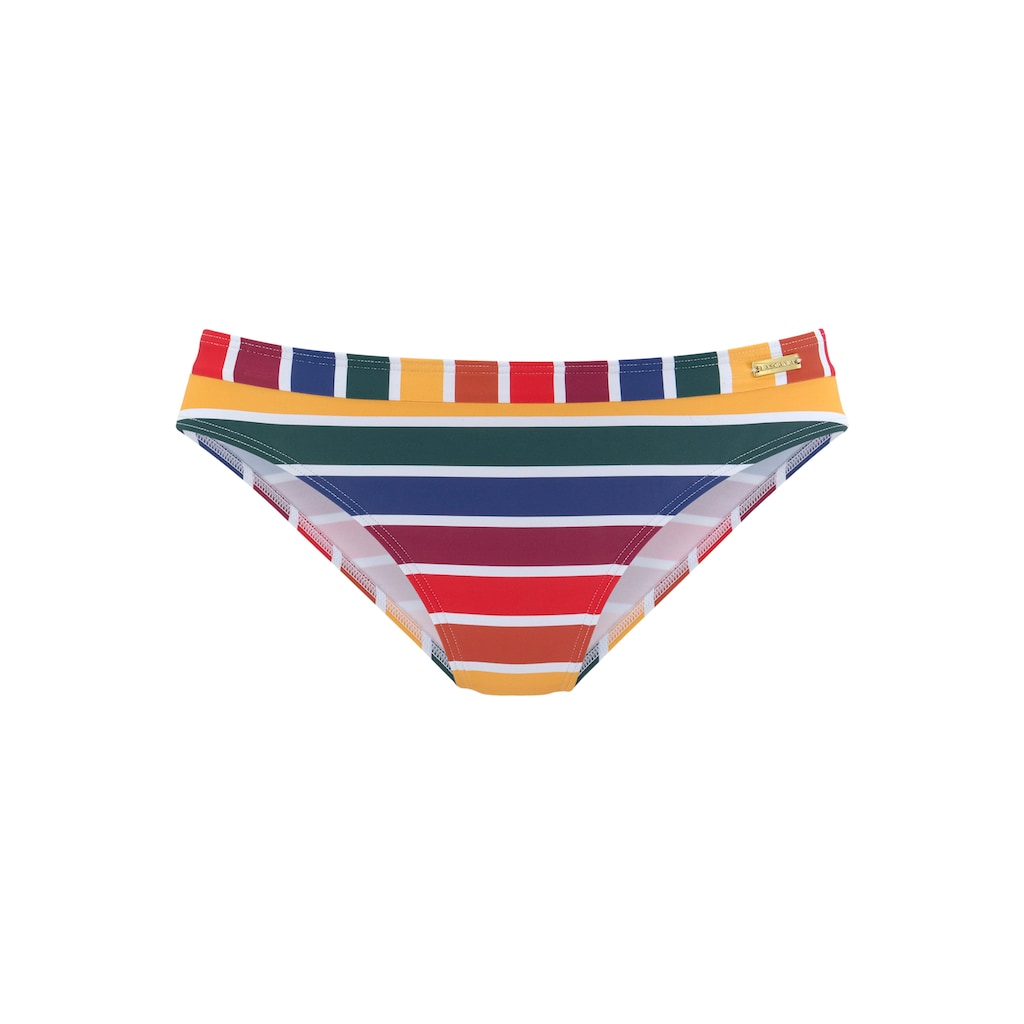 Marken LASCANA LASCANA Bikini-Hose »Rainbow Collection«, mit bunten Streifen bunt-gestreift