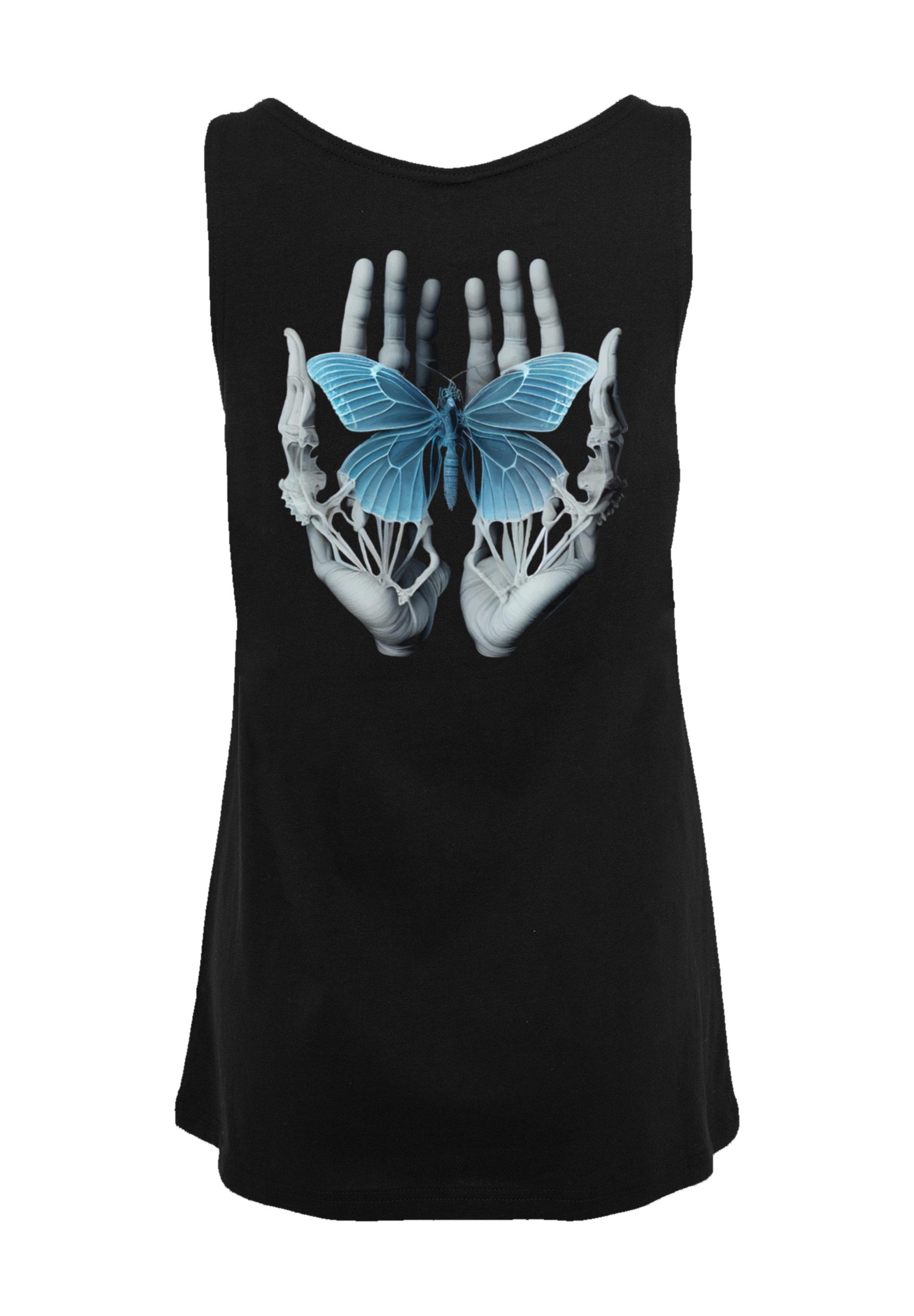 Black Friday BAUR F4NT4STIC | T-Shirt Print »Skelett Schmetterling«, Hände
