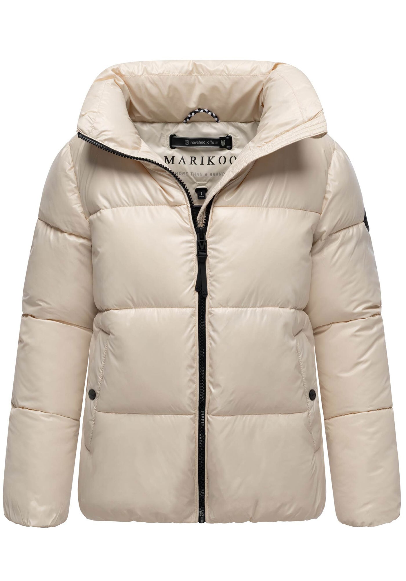 Marikoo Winterjacke »Hazalee« mit leicht gläzendem Obermaterial und hohem Kragen