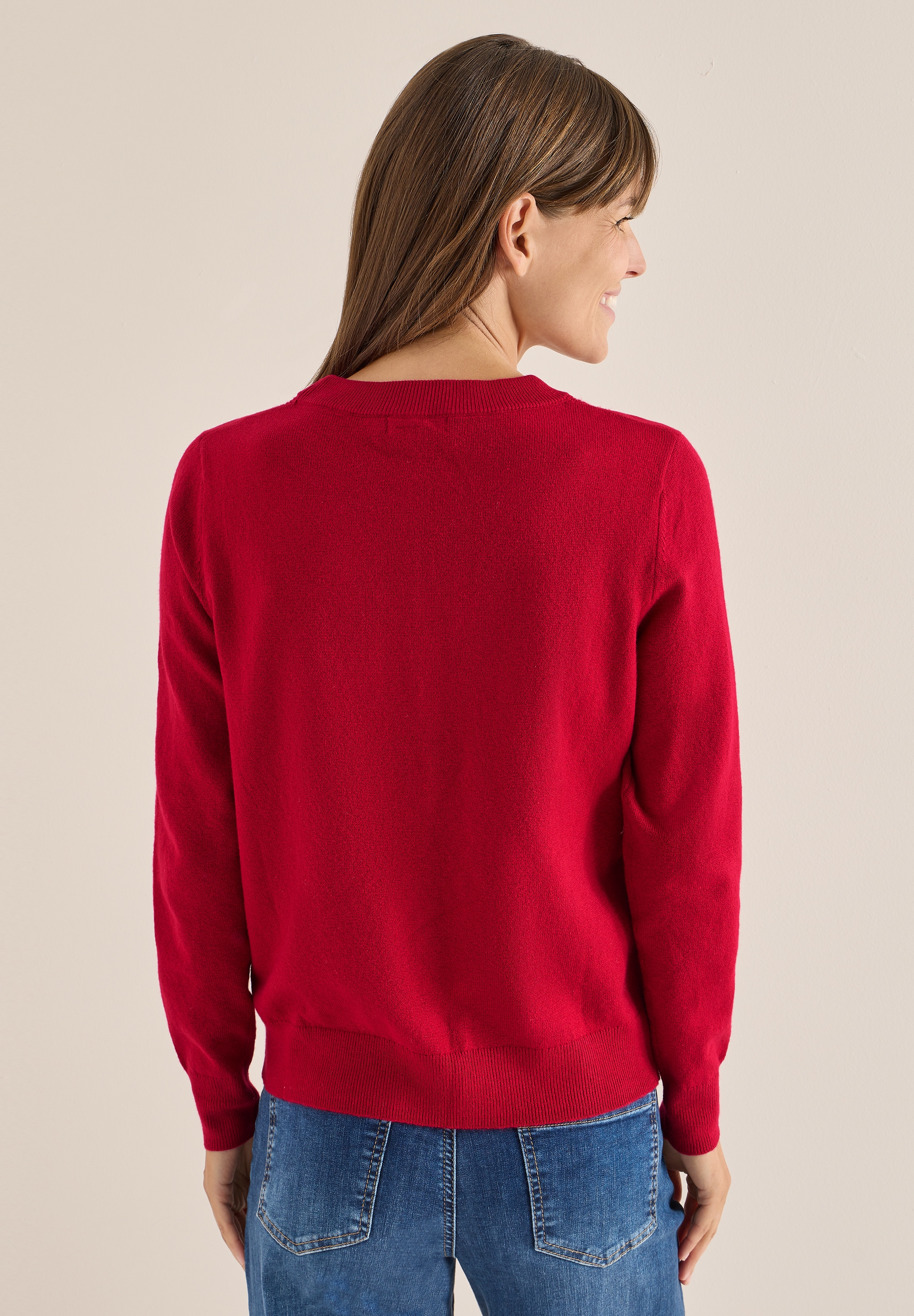 Cecil Strickpullover, mit Rundhalsausschnitt