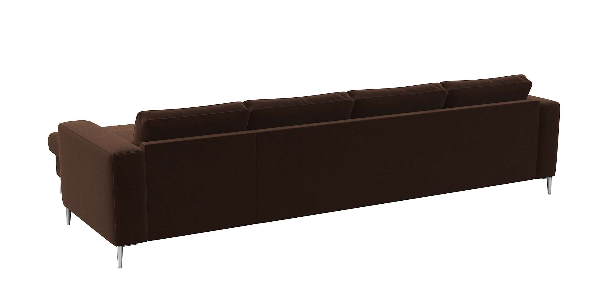 FLEXLUX Ecksofa »Fiore, super Sitzkomfort durch Kaltschaum im Sitz, L-Form«, breite Armlehnen, Füße Alu