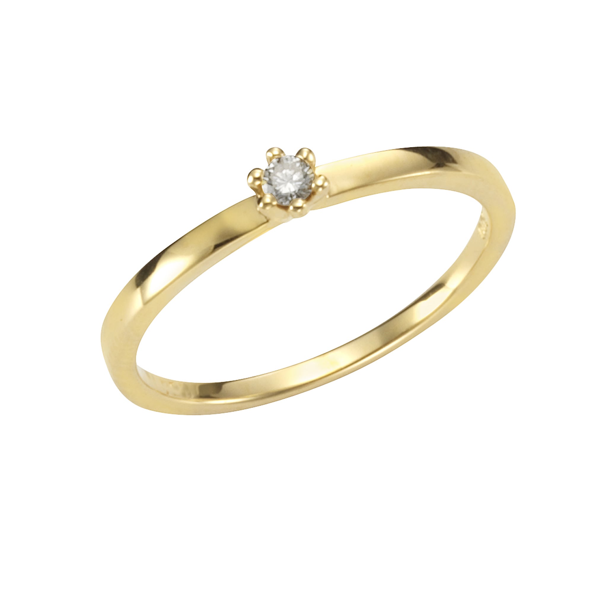 kaufen BAUR Orolino Fingerring Brillant 585 »Gold | 0,05ct.« für