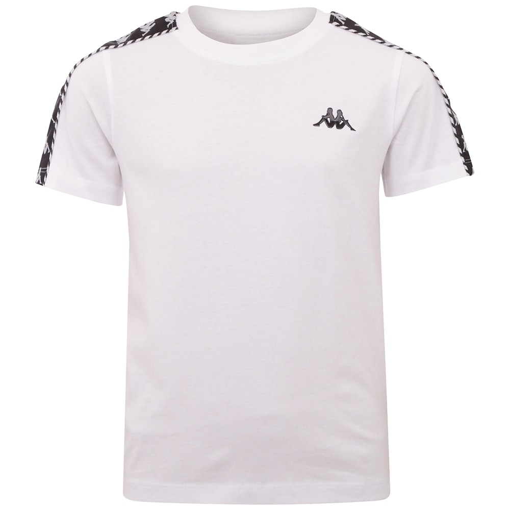 T-Shirt, mit hochwertigem Jacquard Logoband an den Ärmeln