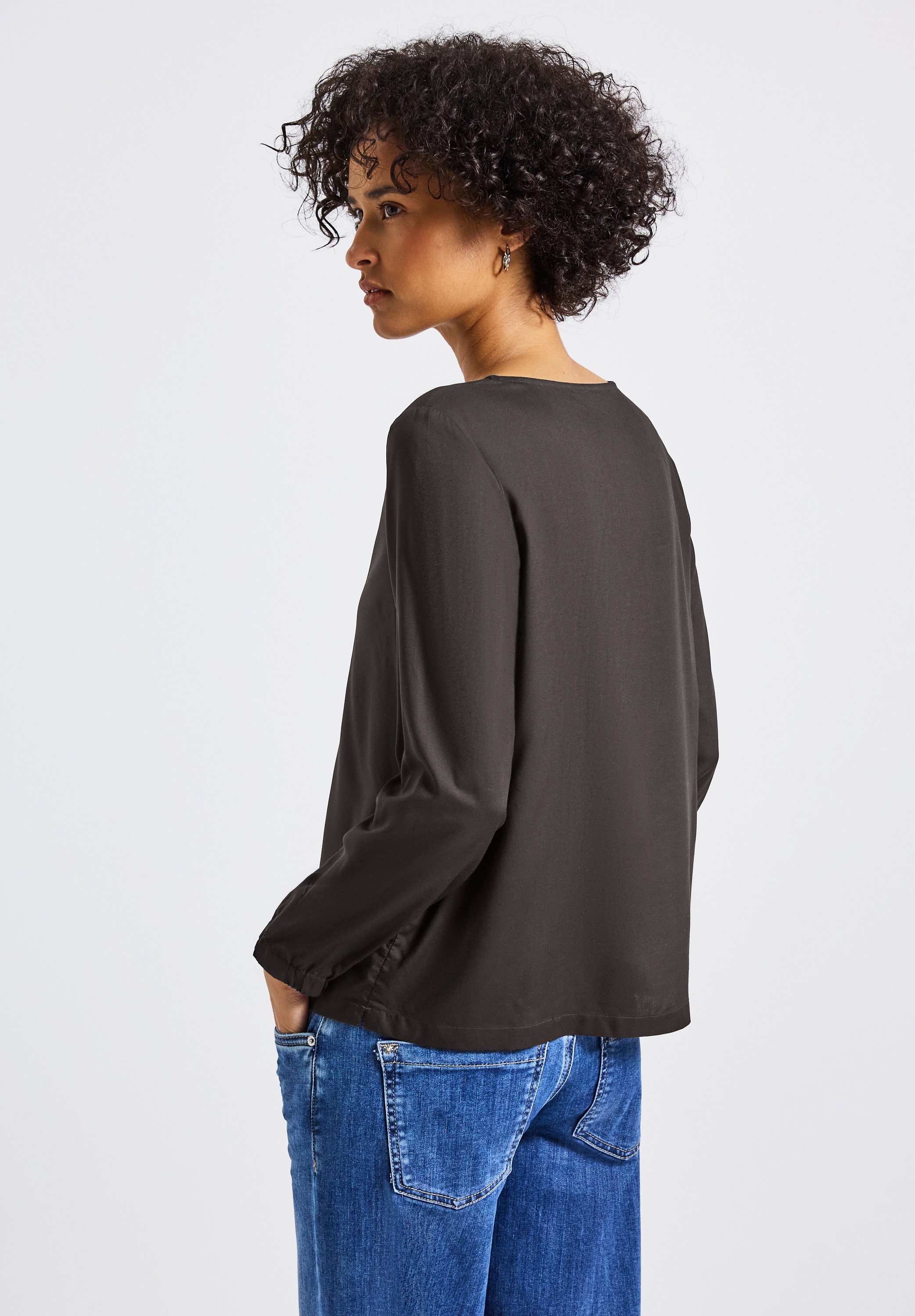 STREET ONE Langarmbluse, aus softer Viskose günstig online kaufen