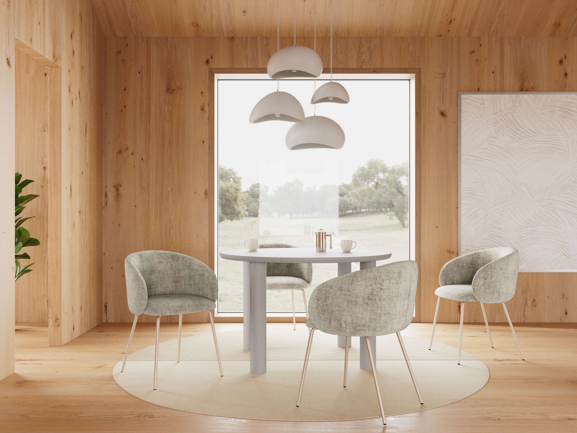ACTONA GROUP Esstisch »Magee, Speisetisch, Tisch« Tisch, grau, Ø120x75cm