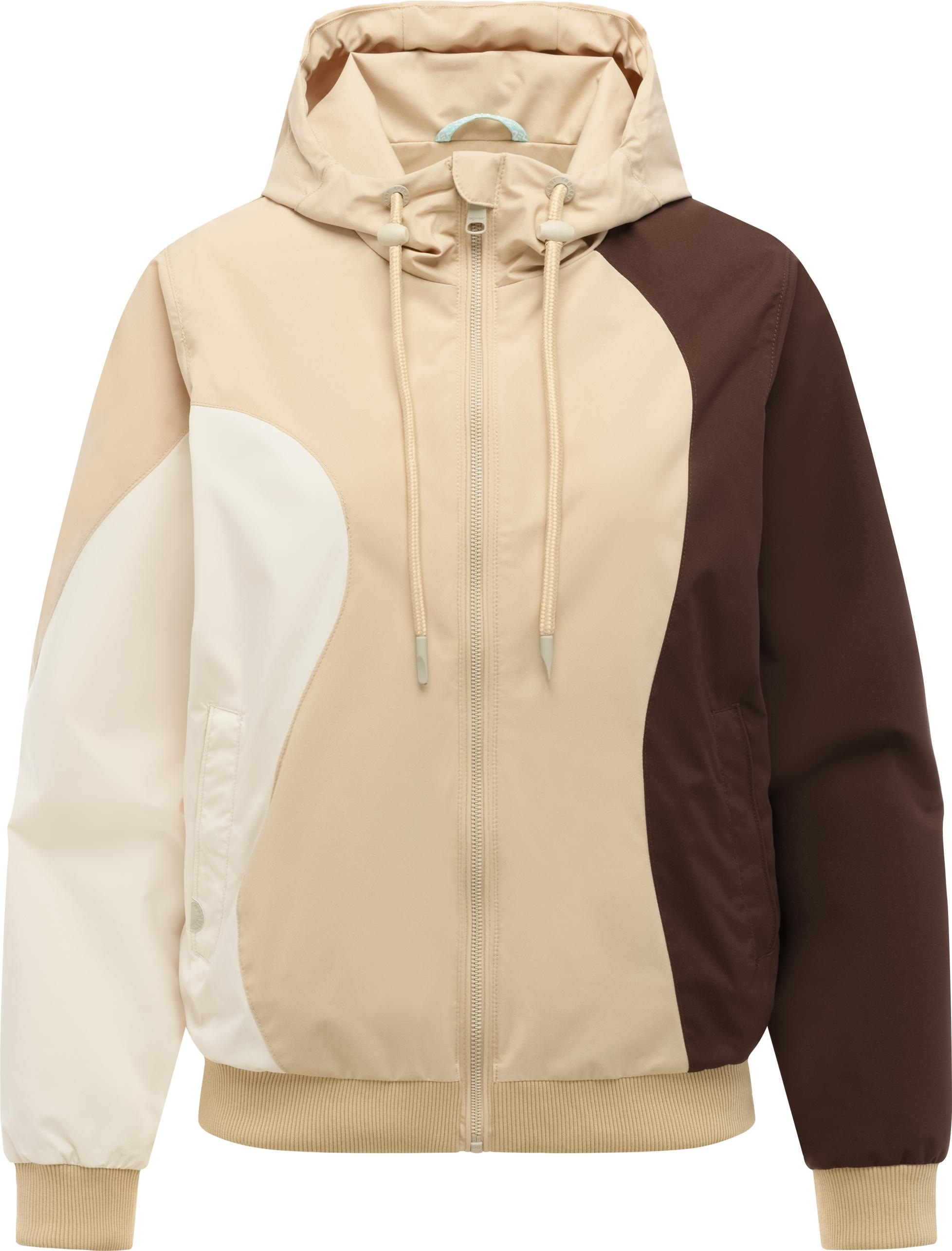 Bomberjacke RAGWEAR "Oggie Block", Herren, Gr. M (38), sand, Obermaterial: 100% Polyester; Innenfutter: 100% Polyester, lässig geschnitten hüftbedeckend, hoch geschlossener Ausschnitt, Ärmel ohne Ärmelschlitz Rippbündchen, Jacken Bomberjacke, Damen Funkti