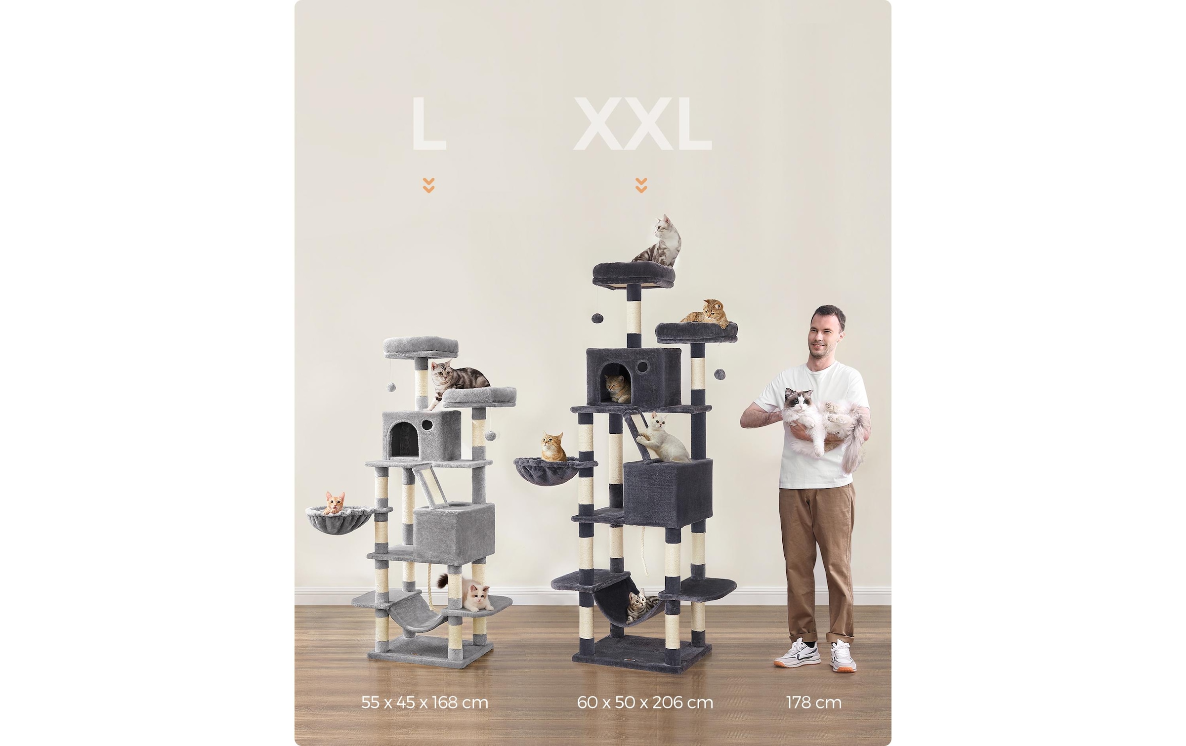FEANDREA Kratzbaum »XXL 206 cm« 206 cm hoch