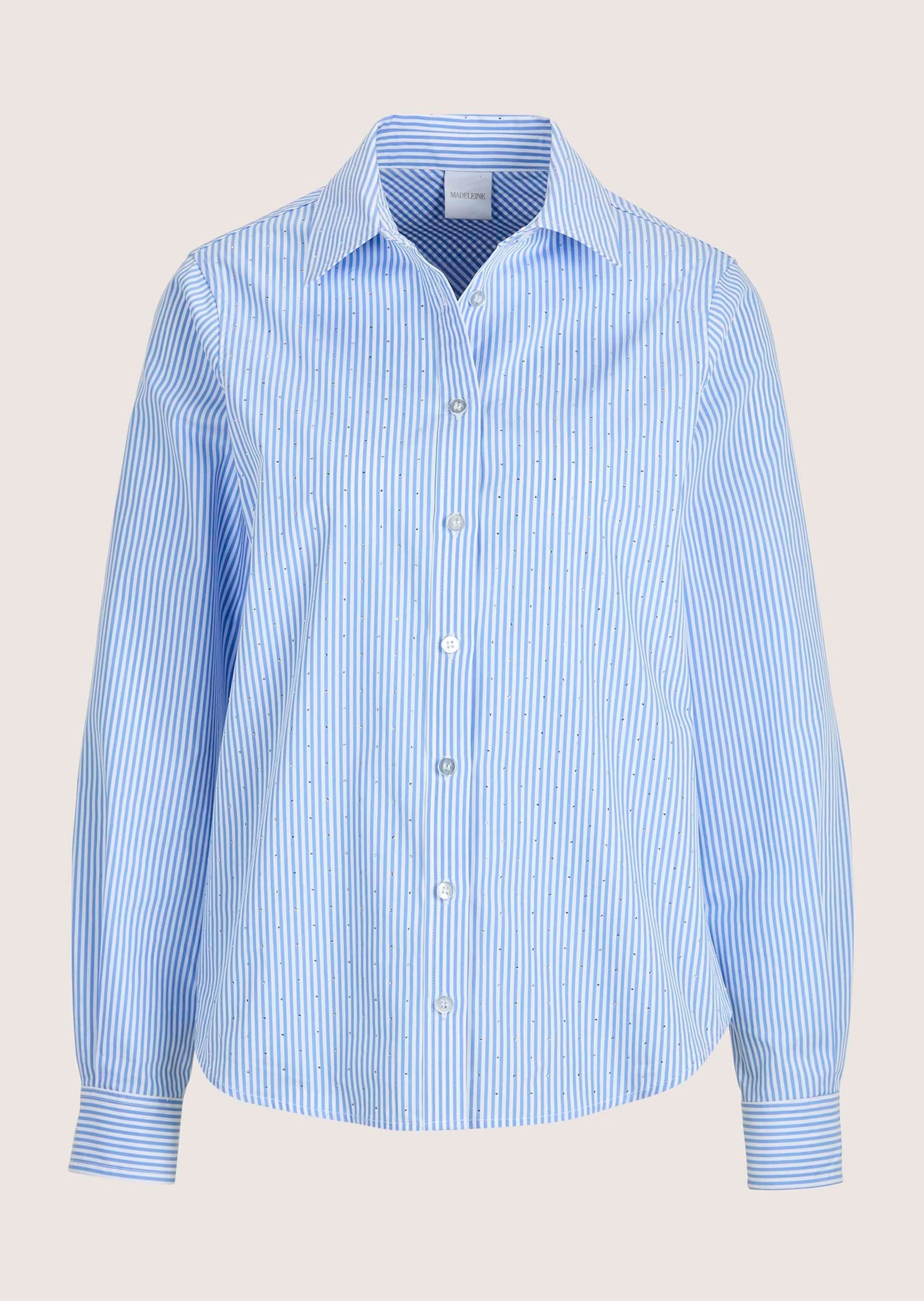 MADELEINE Langarmbluse "Hemdbluse Glamouröse Bluse mit Ziersteinen" günstig online kaufen