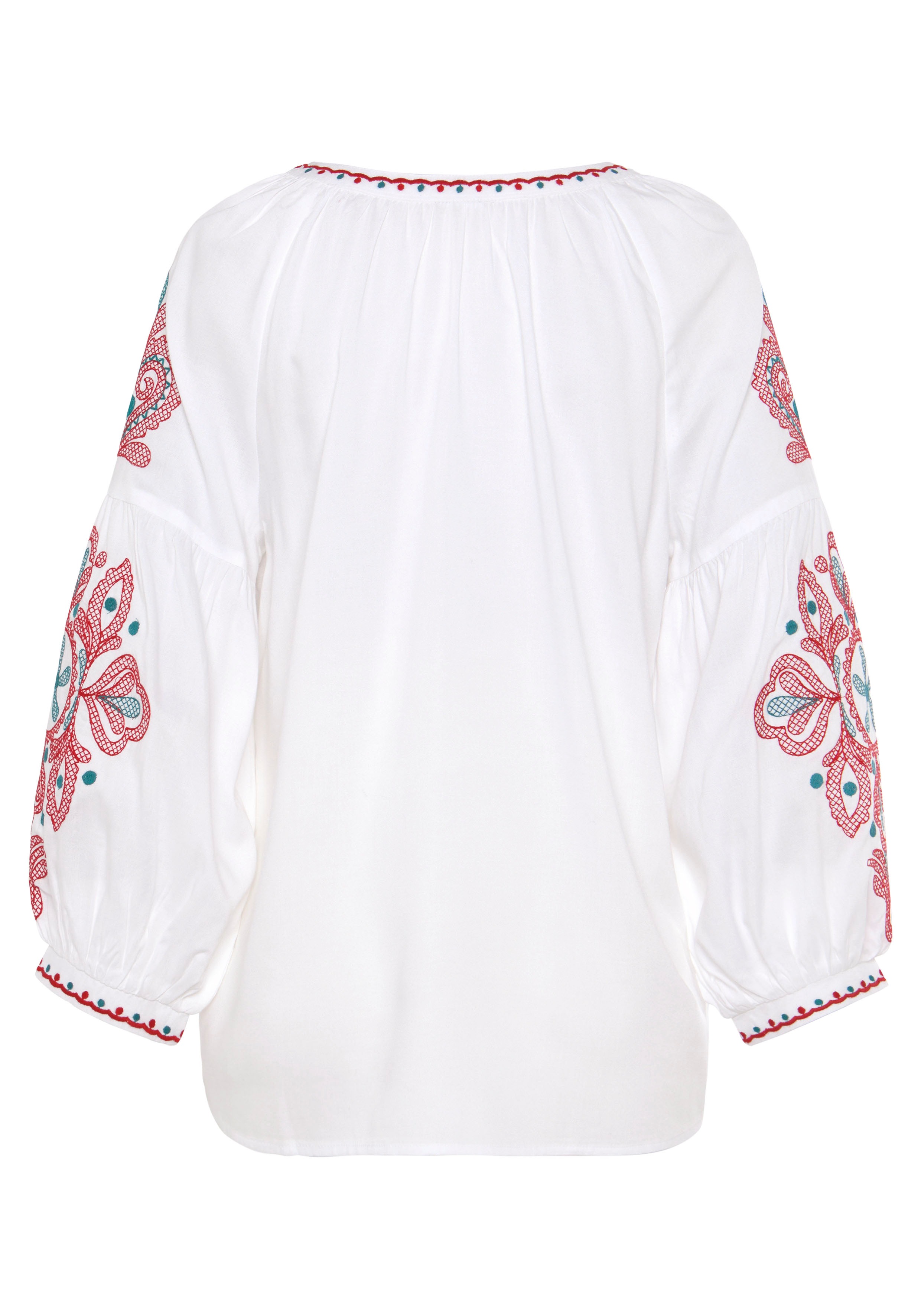 Thumbnail - LASCANA Langarmbluse, mit Stickerei, Damenbluse, Tunika, Boho-Style