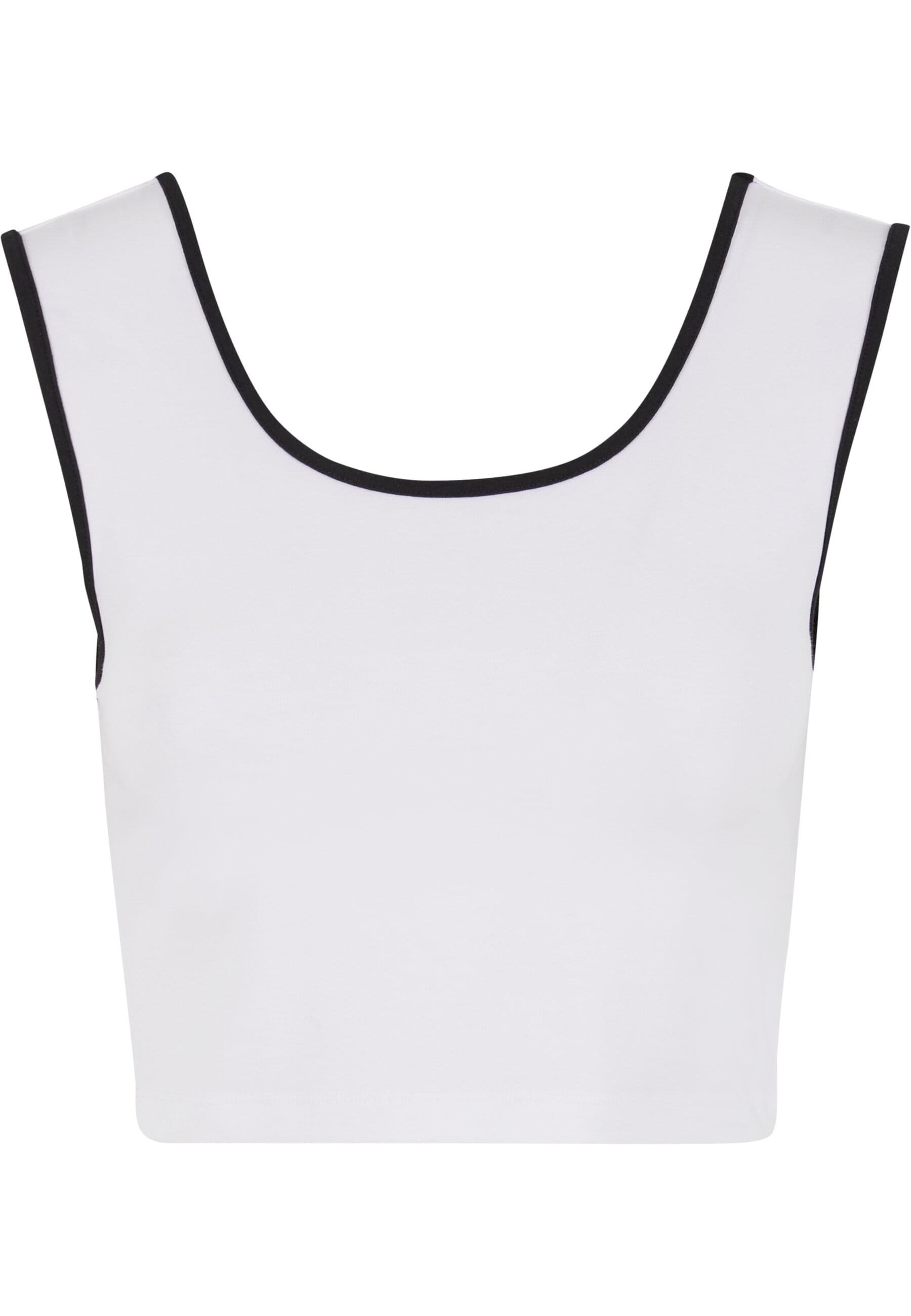 URBAN CLASSICS T-Shirt »Urban Classics Ladies Contrast Cropped Top«, (1 tlg.)