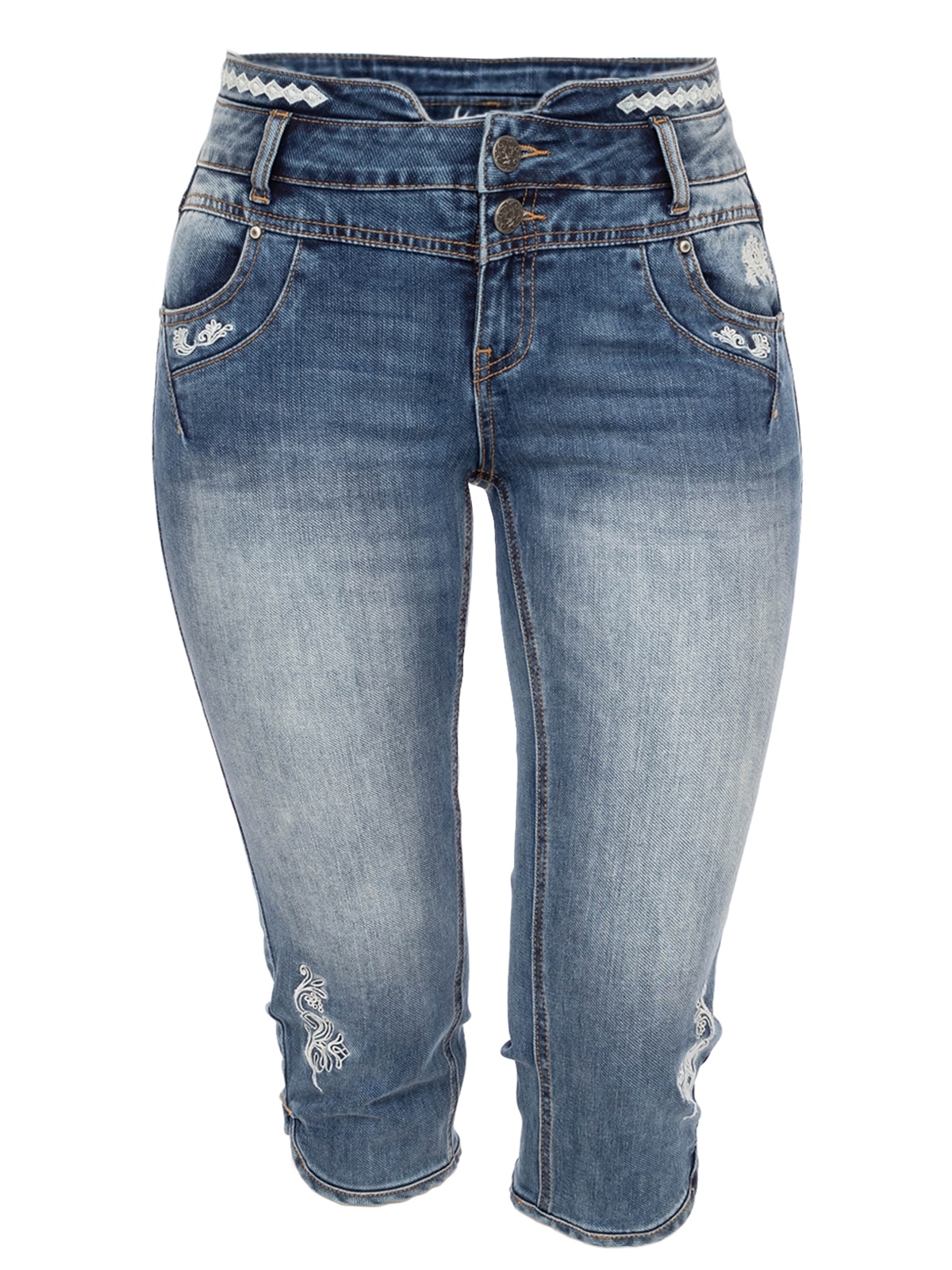 Hangowear Trachtenhose "Jeanshose YONNA-KNIEBUND"