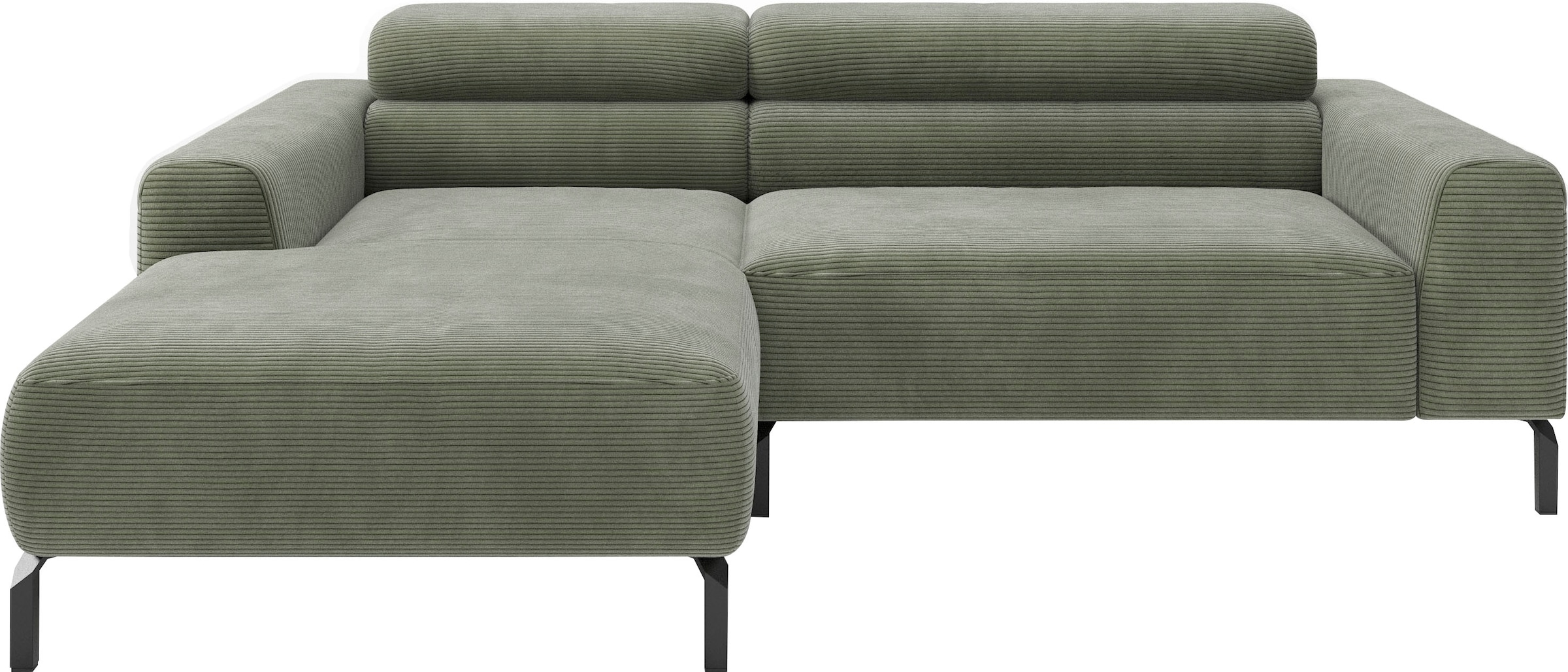 Home affaire Ecksofa "Ecksofa, L-Form, incl. Kopfteilverstellung, Breite 223 cm" wahlweise elektrische Sitztiefenverstellung