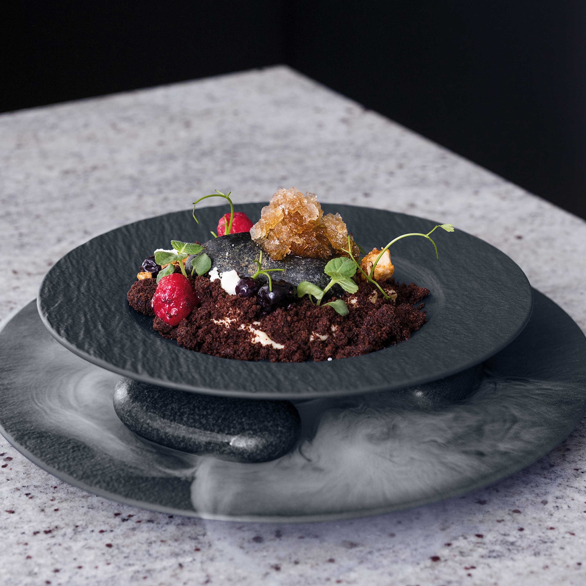 Villeroy & Boch Geschirr-Set »Manufacture Rock Pastaset« Durchgefärbtes Premium Porzellan
