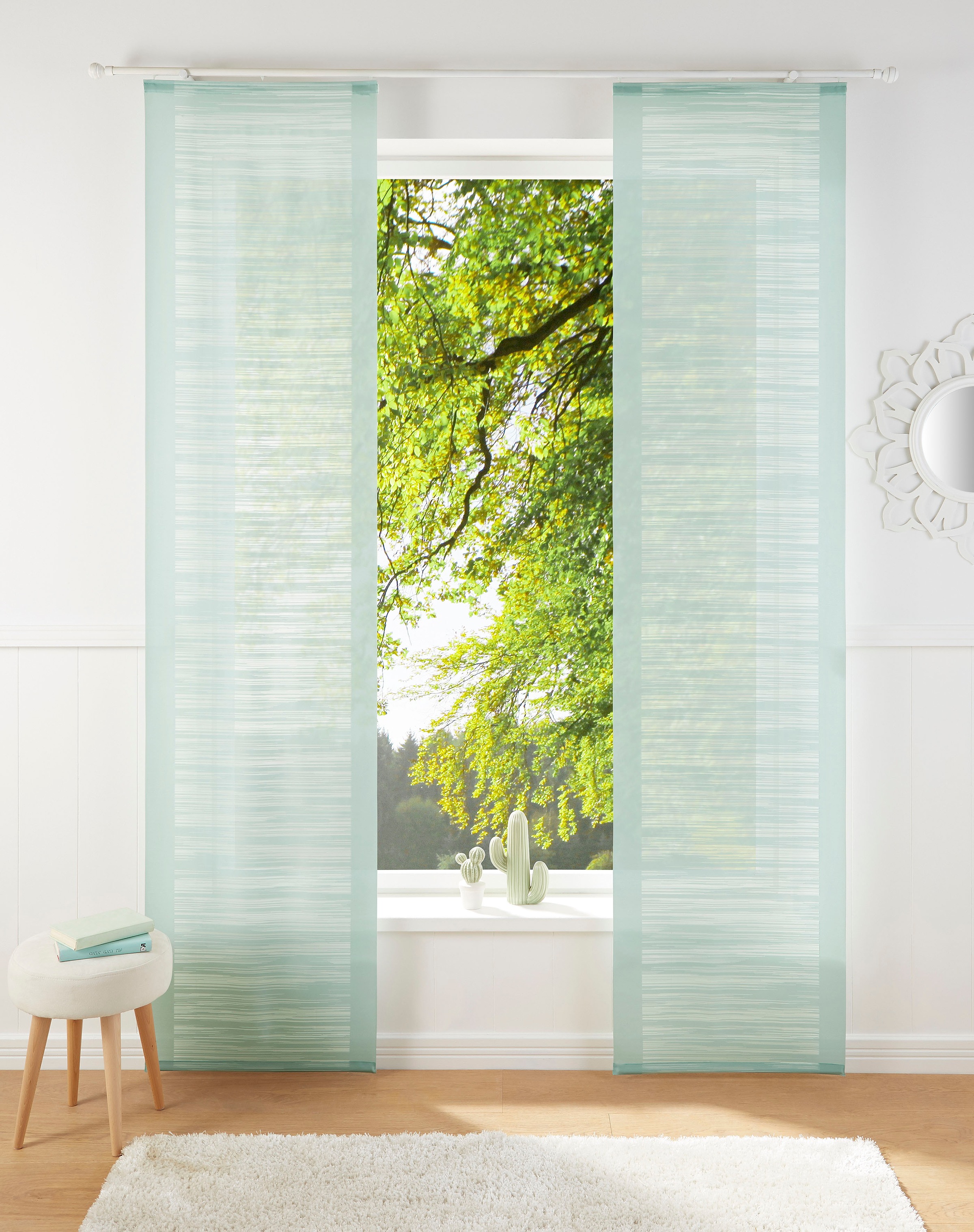 Neutex for you Schiebegardine "Padova" Klettband 1 Stk. tlg. inkl. Befestig günstig online kaufen