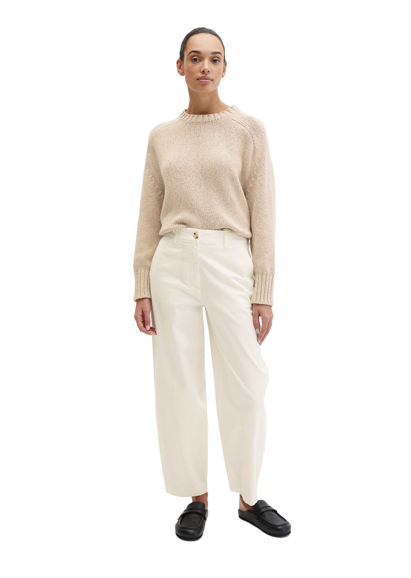 Marc O'Polo Rundhalspullover »aus hochwertigem Baumwoll-Mix«