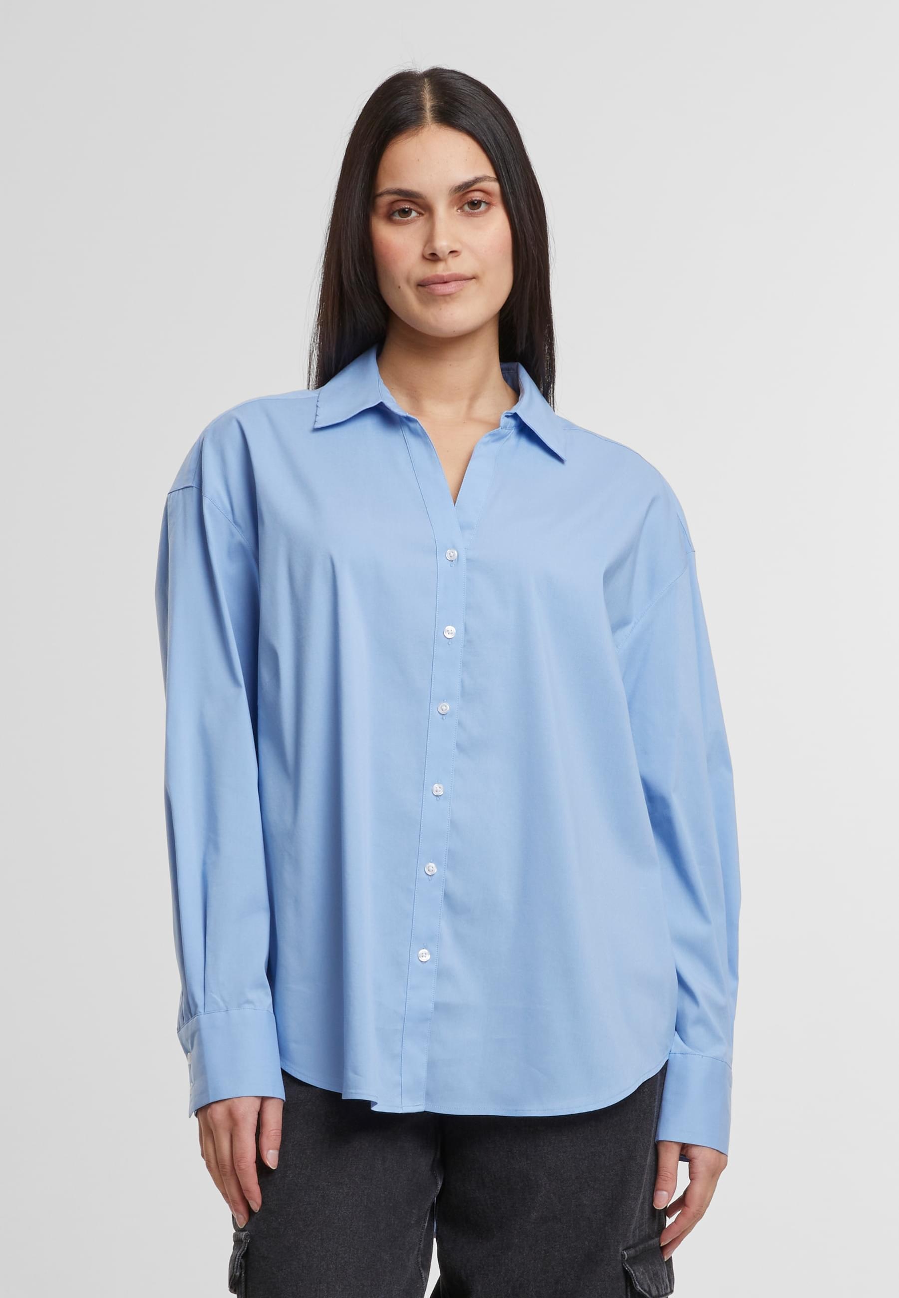 Thumbnail - URBAN CLASSICS Klassische Bluse "Urban Classics Ladies Oversized Cotton Blouse"