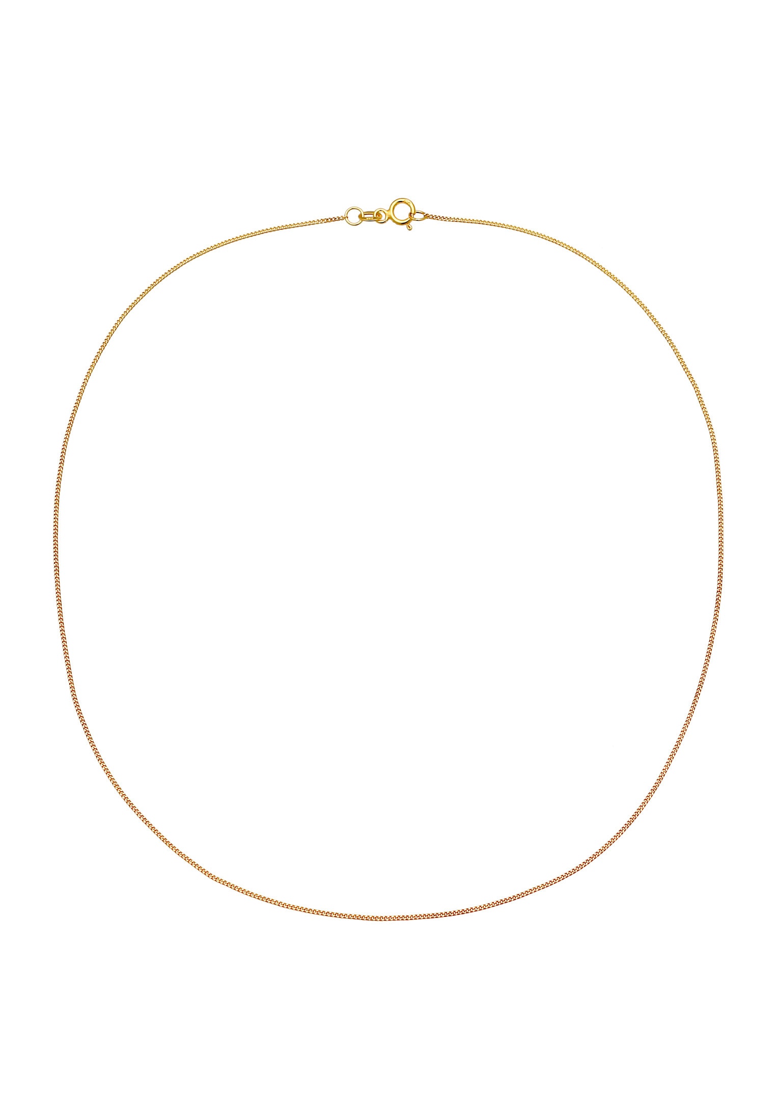 Elli Premium Kette ohne Anhänger »Halskette Panzkette Basic Klassik 585er Gelbgold«