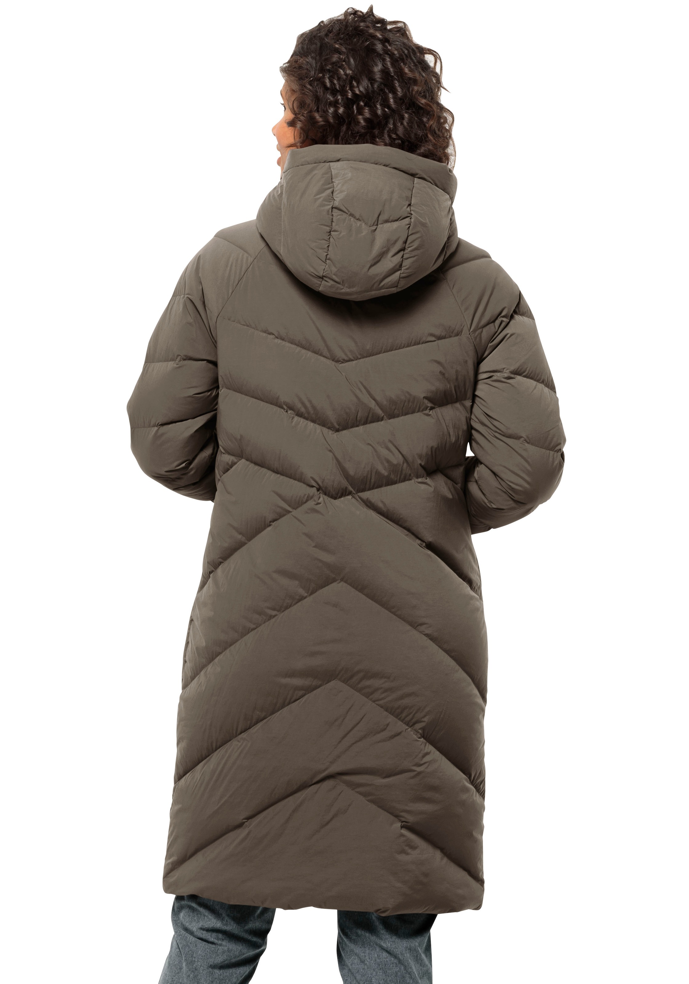 Jack Wolfskin Daunenmantel "MARIENPLATZ COAT W", mit Kapuze günstig online kaufen