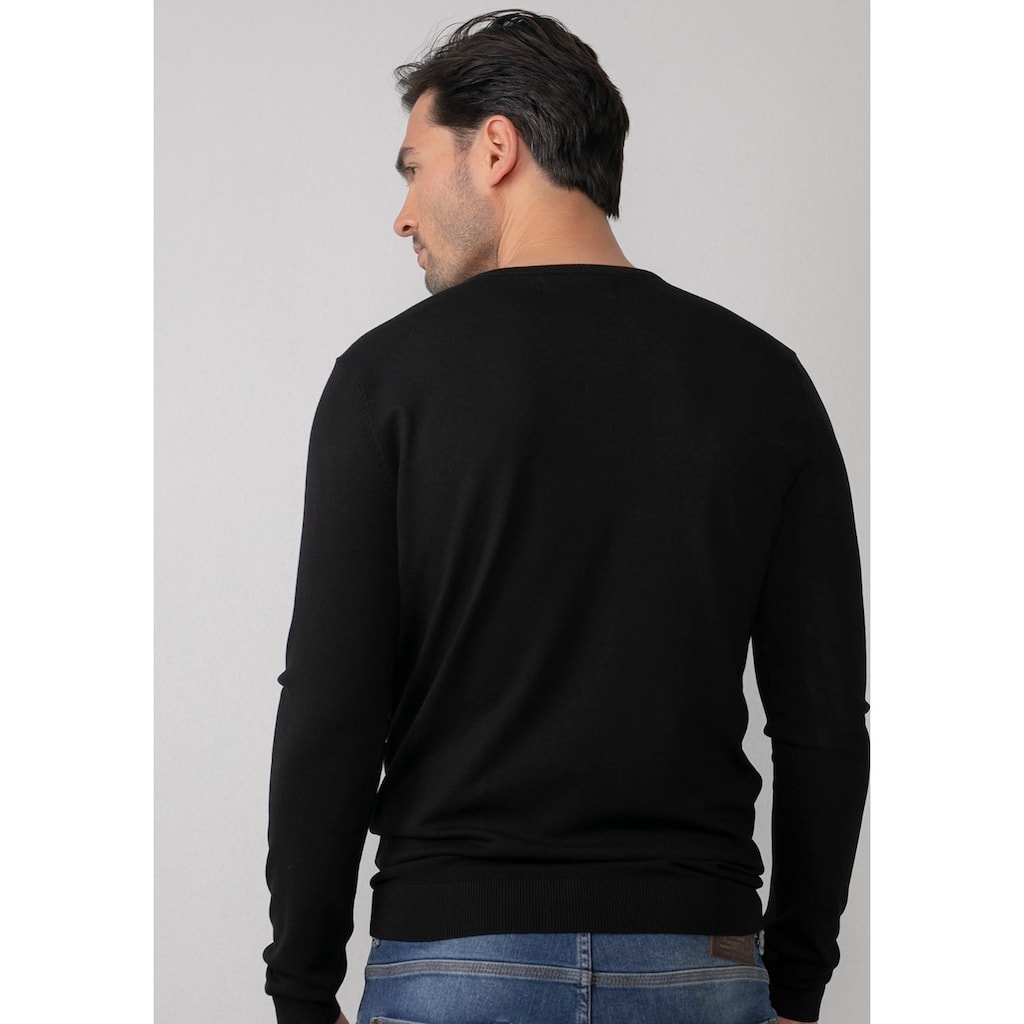 Petrol Industries Strickpullover, mit V-Ausschnitt