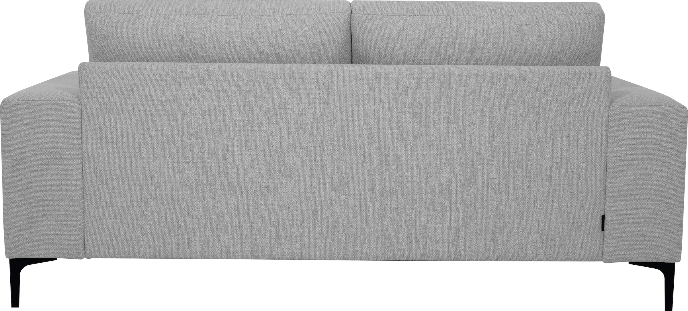 Places of Style 2-Sitzer »Xander«, Breite 164 cm, Webstoff, Soft-Touch Chenille, schwarze Metallfüßen