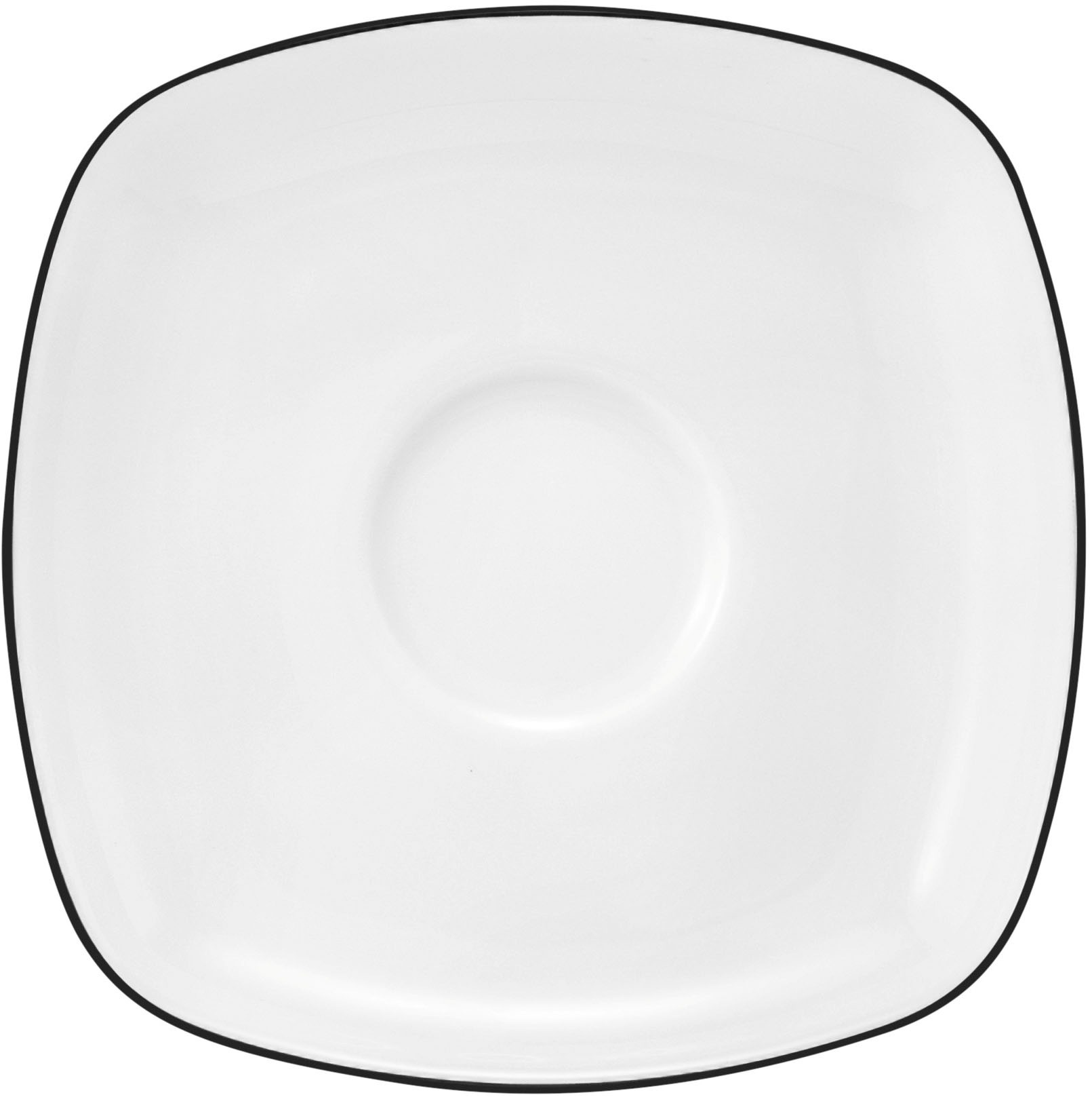 Seltmann Weiden Teeuntere Eckig 13 Cm Lido 10826 Black Line - Image 2