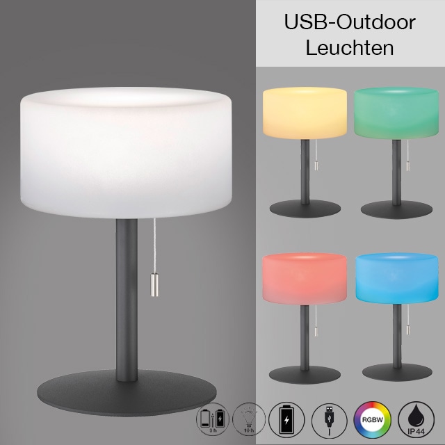 FHL easy! LED Außen-Tischleuchte »Cadiz«, 1 flammig-flammig, kann auch über  das mitgelieferte USB Kabel geladen werden bestellen | BAUR