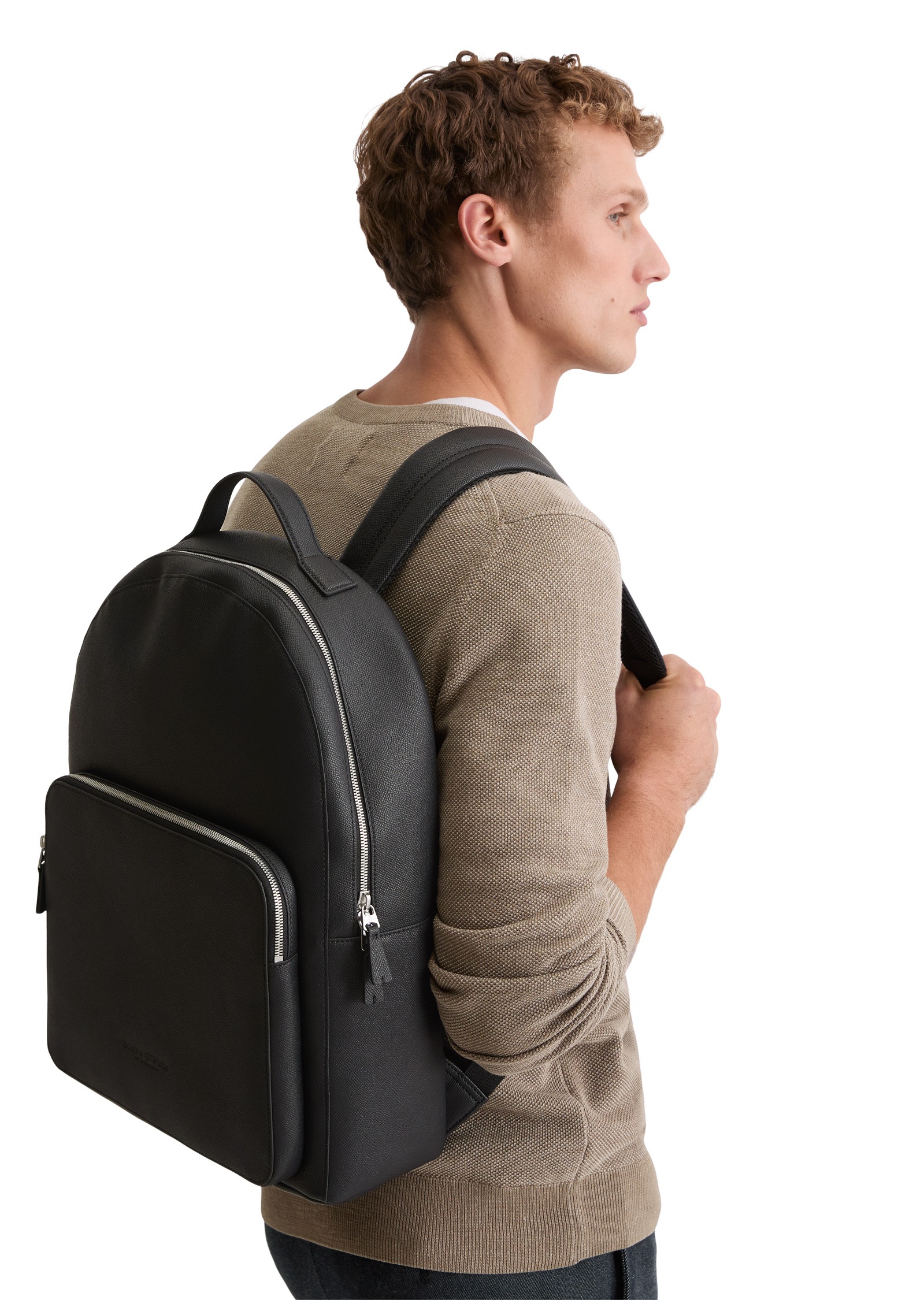 Marc O'Polo Rucksack »aus einer Lederalternative aus recyceltem Polyester«