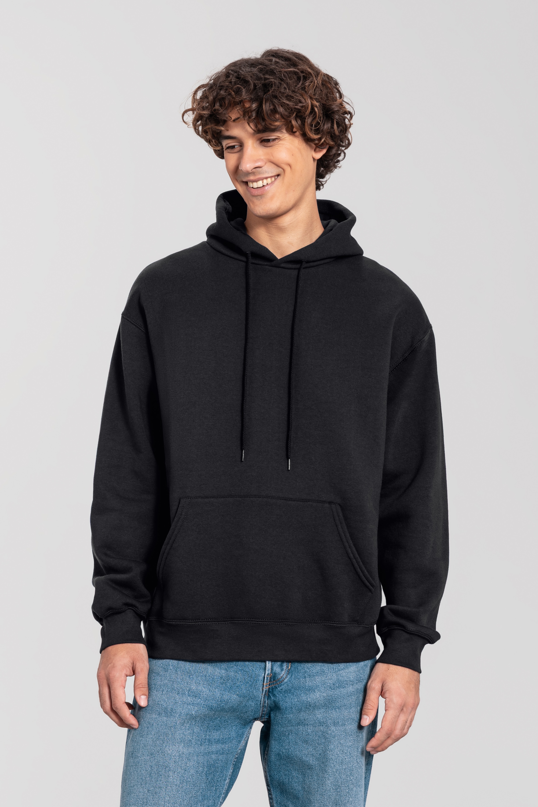 Fruit of the Loom Kapuzensweatshirt "Iconic Premium Hoodie", mit Kängurutasche, meliert, im Casual-Stil