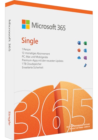 Microsoft Officeprogramm »original Microsoft 365 Single für 1 Person«, (1 St.),... kaufen