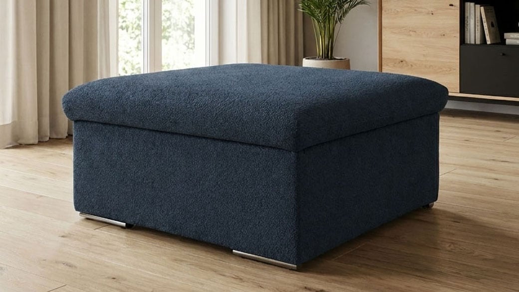 OTTO home Hocker "Salltum 87 x 87 cm, formschön und stabil" pflegeleichter Bezuggstoff