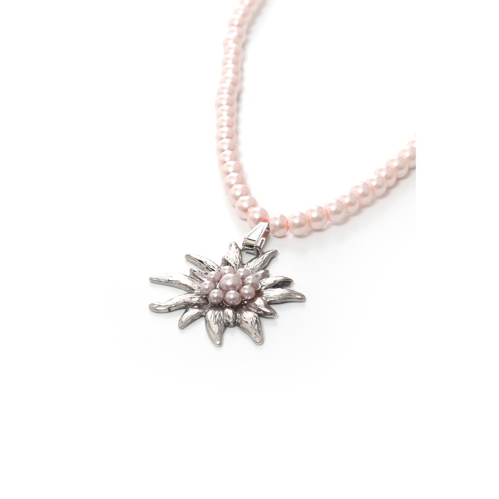 Damenmode Partymode Allgäu Rebell Kette mit Anhänger »Trude«, Glasperlenkette rosa Damenmode Partymode Allgäu Rebell Kette mit Anhänger »Trude«, Glasperlenkette rosa