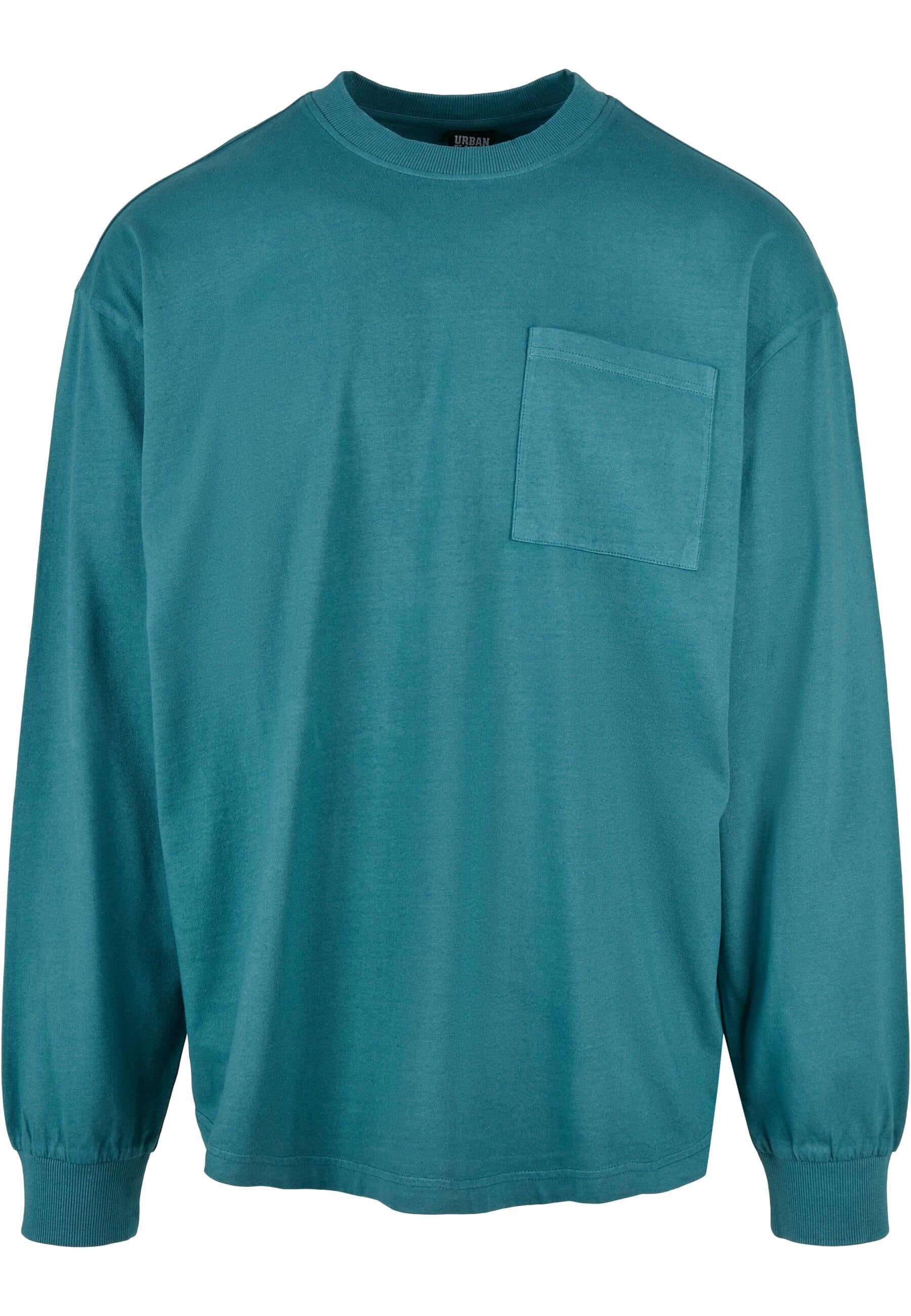 URBAN CLASSICS Longsleeve "Urban Classics Herren Pigment Dyed Pocket Longsleeve"