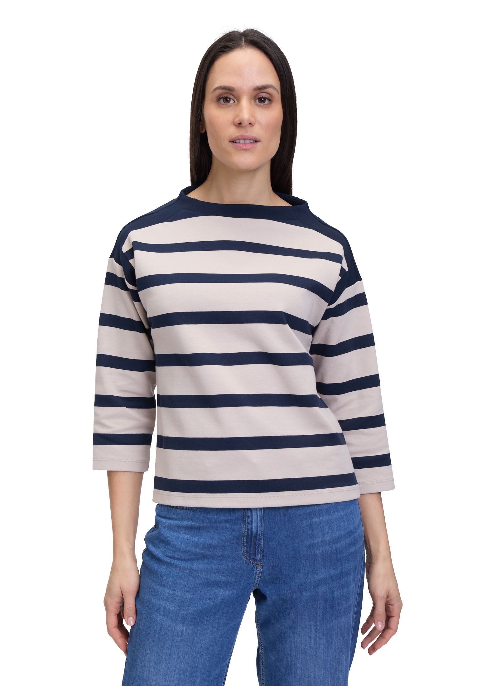 Betty Barclay Sweatshirt "Betty Barclay Damen Sweatshirt mit Kragen", Muste günstig online kaufen