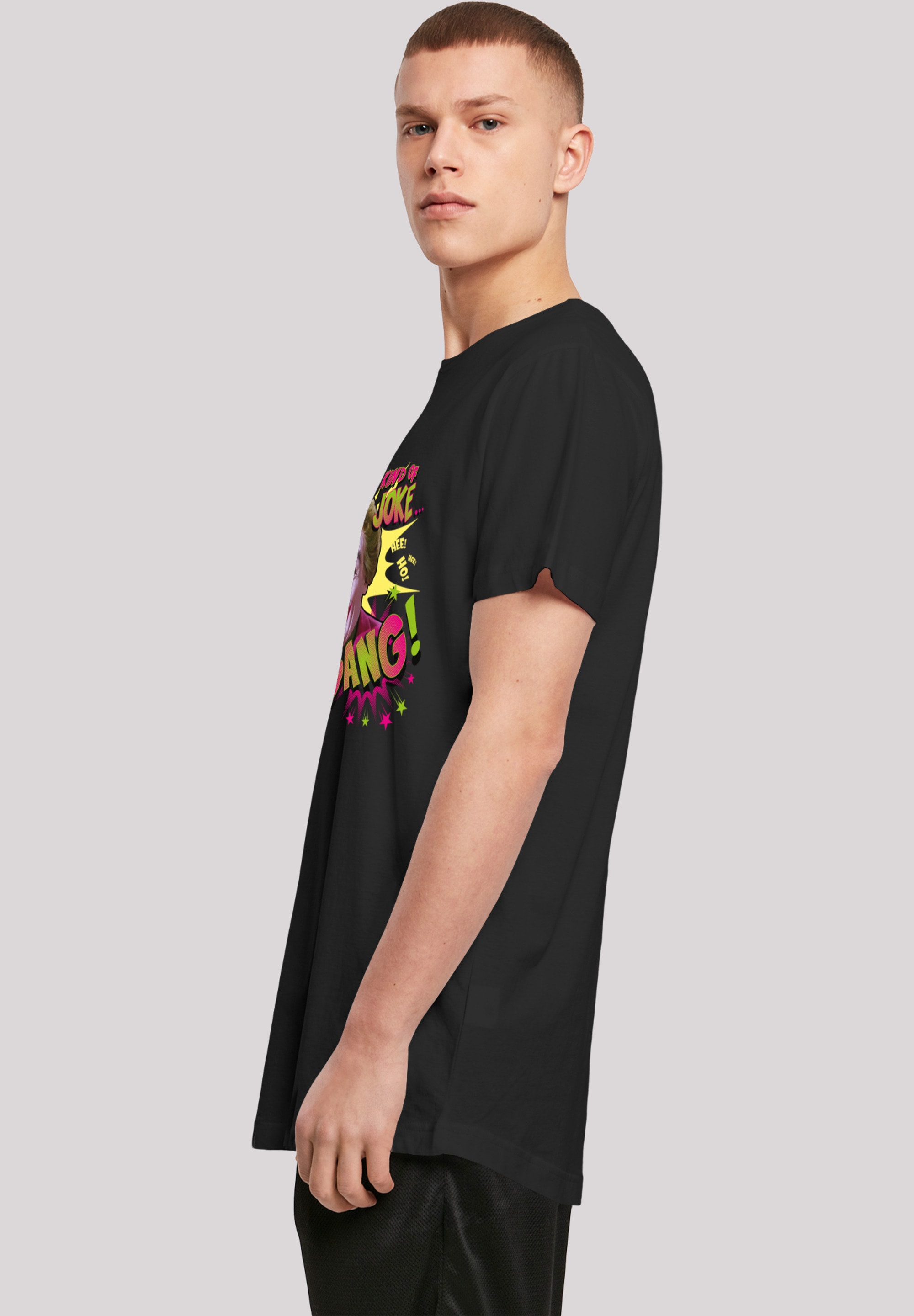 F4NT4STIC T-Shirt »Long Cut T-Shirt 'Batman TV Series Joker Bang'«, Print