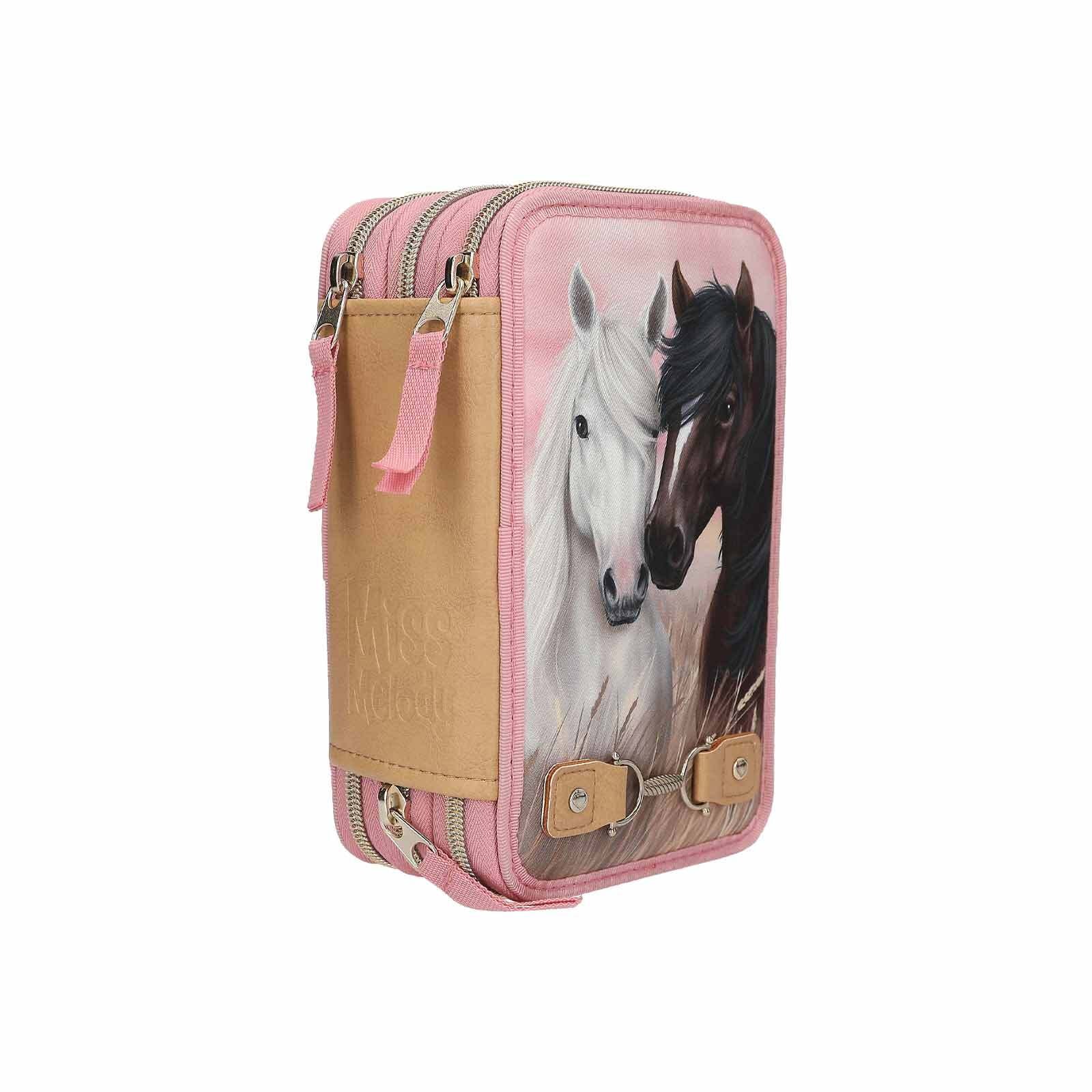 Depesche Buntstift »3-Fach Federtasche Dusty Rose Miss Melody 20 x 13 x 7,5 cm rosa«