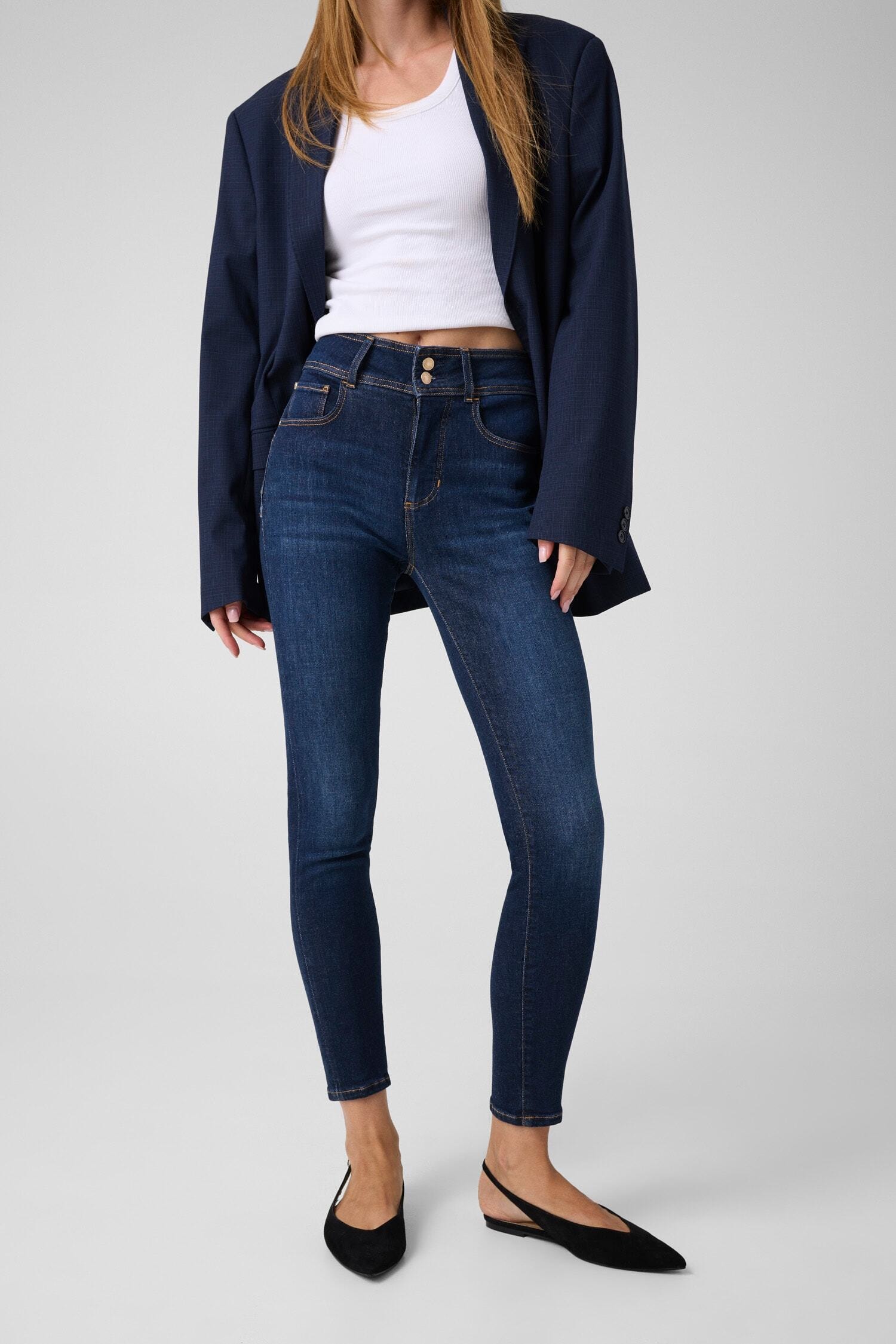 Guess Skinny-fit-Jeans "SHAPE UP" mit Abnähern, Baumwollmix