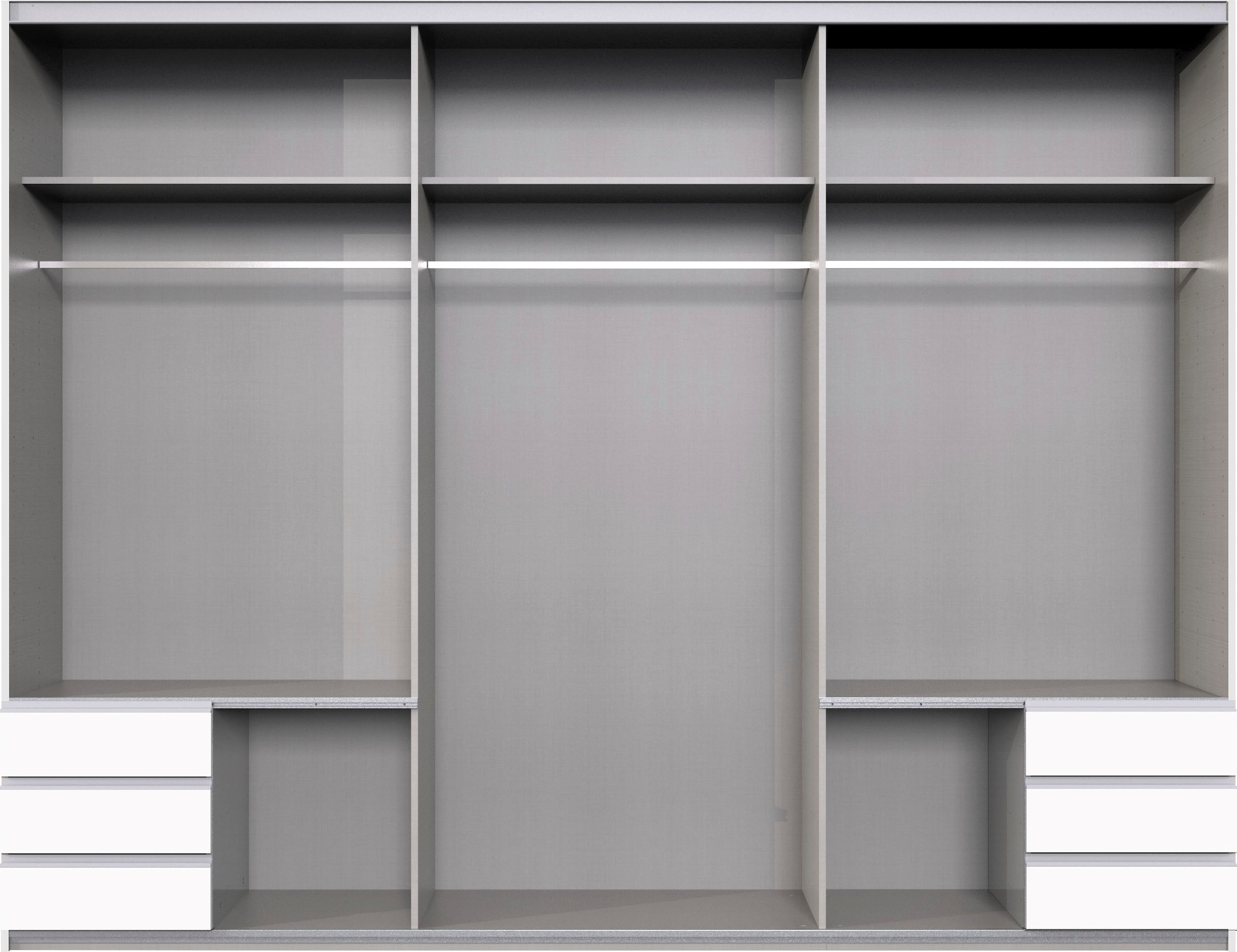 Wimex Schwebetürenschrank »Emden moderner Kleiderschrank mit Spiegel und Schubladen BESTSELLER«, Schlafzimmer Schrank Garderobenschrank mit Schwebetüren Topseller