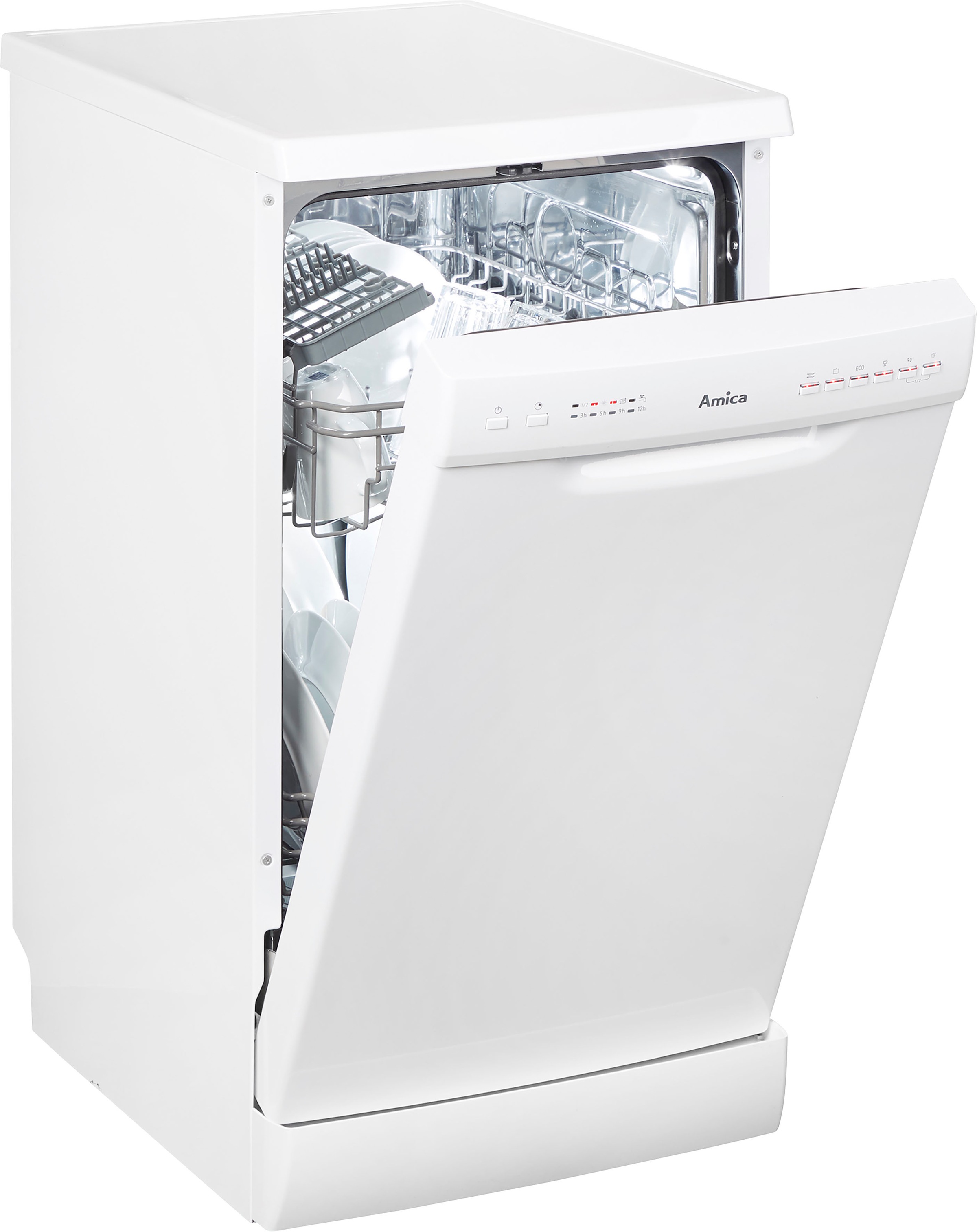 Amica Standgeschirrspüler "GSP 14544-1 W" 9 Maßgedecke Startzeitvorwahl günstig online kaufen