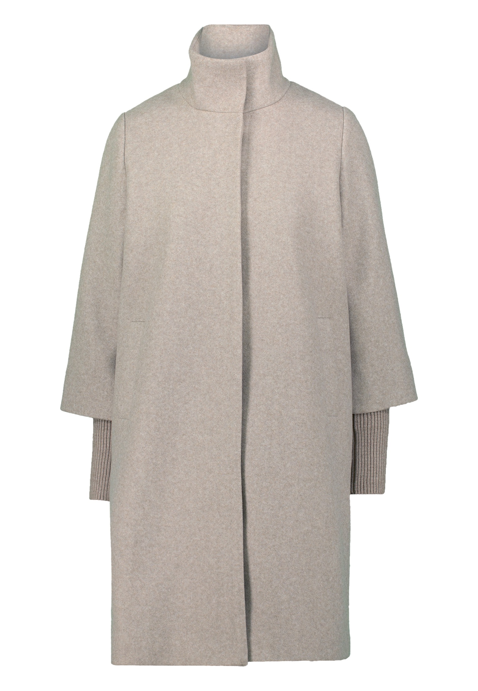 Zero Wintermantel "zero Damen Mantel Wolloptik mit Stehkragen" günstig online kaufen